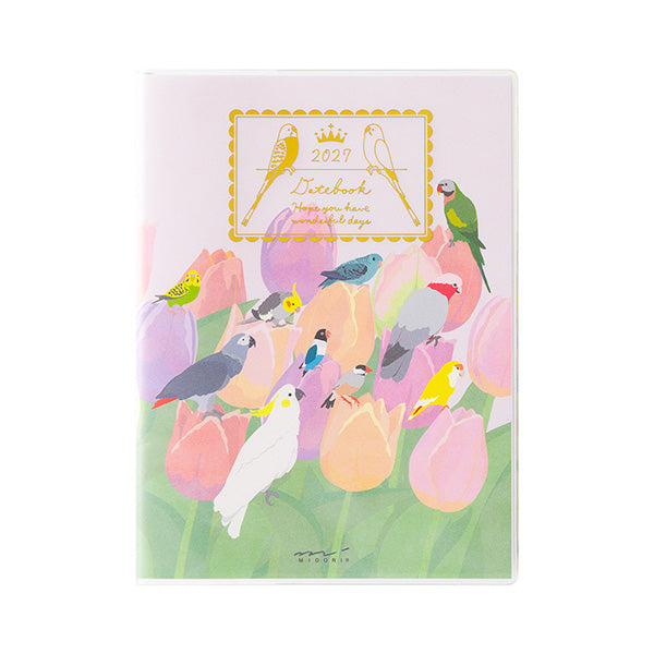 Midori Pocket Diary 2027 - Bird - A6