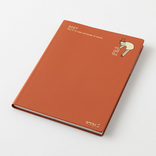 Midori Pocket Diary 2027 - Ojisan - A6 - Monthly