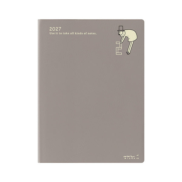 Midori Pocket Diary 2027 - Ojisan - A6 - Weekly Block
