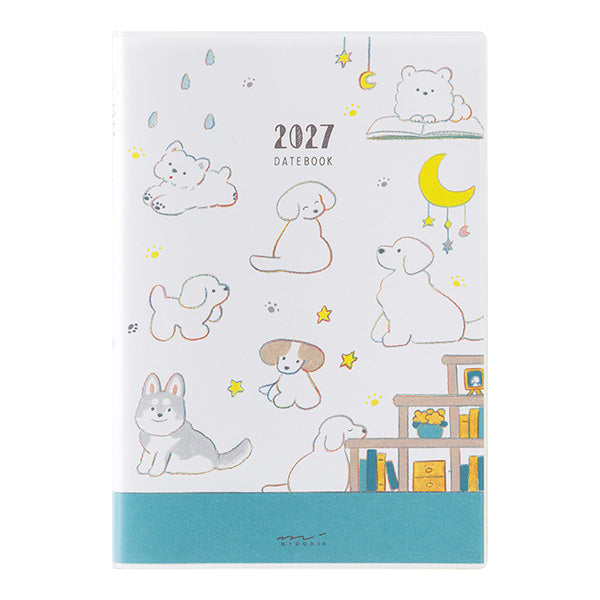 Midori Pocket Diary 2027 - Dog - B6