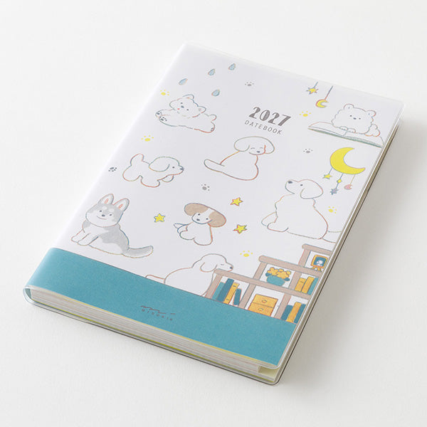 Midori Pocket Diary 2027 - Dog - B6