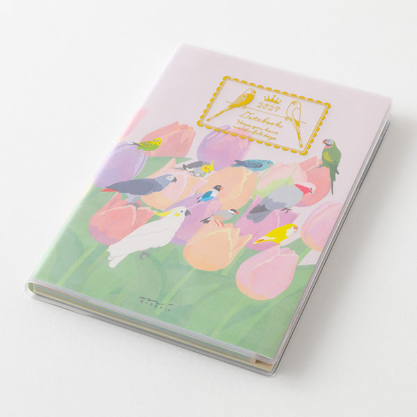 Midori Pocket Diary 2027 - Bird - B6