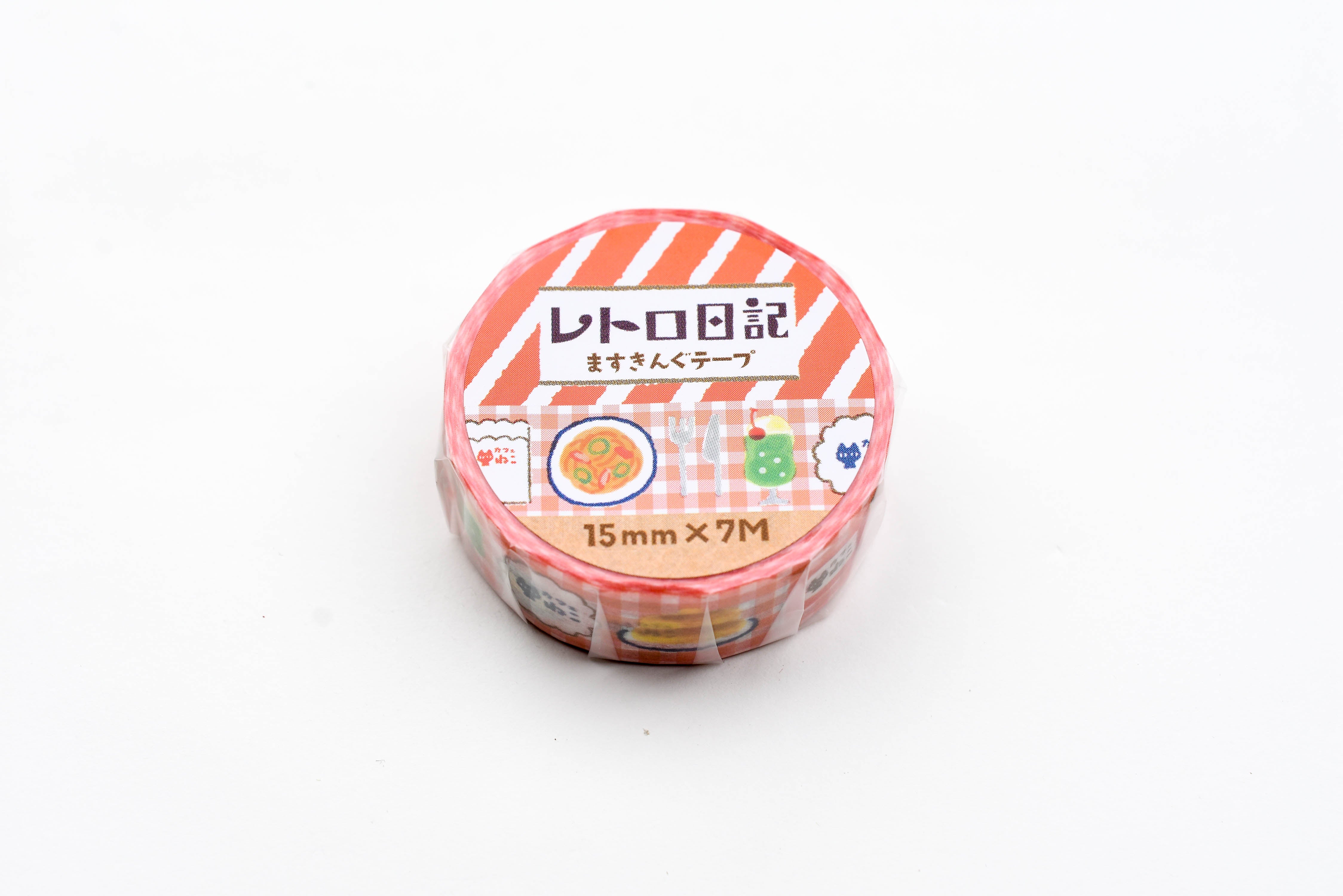 Furukawa Paper Retro Diary Washi Tape - Cafe Cat