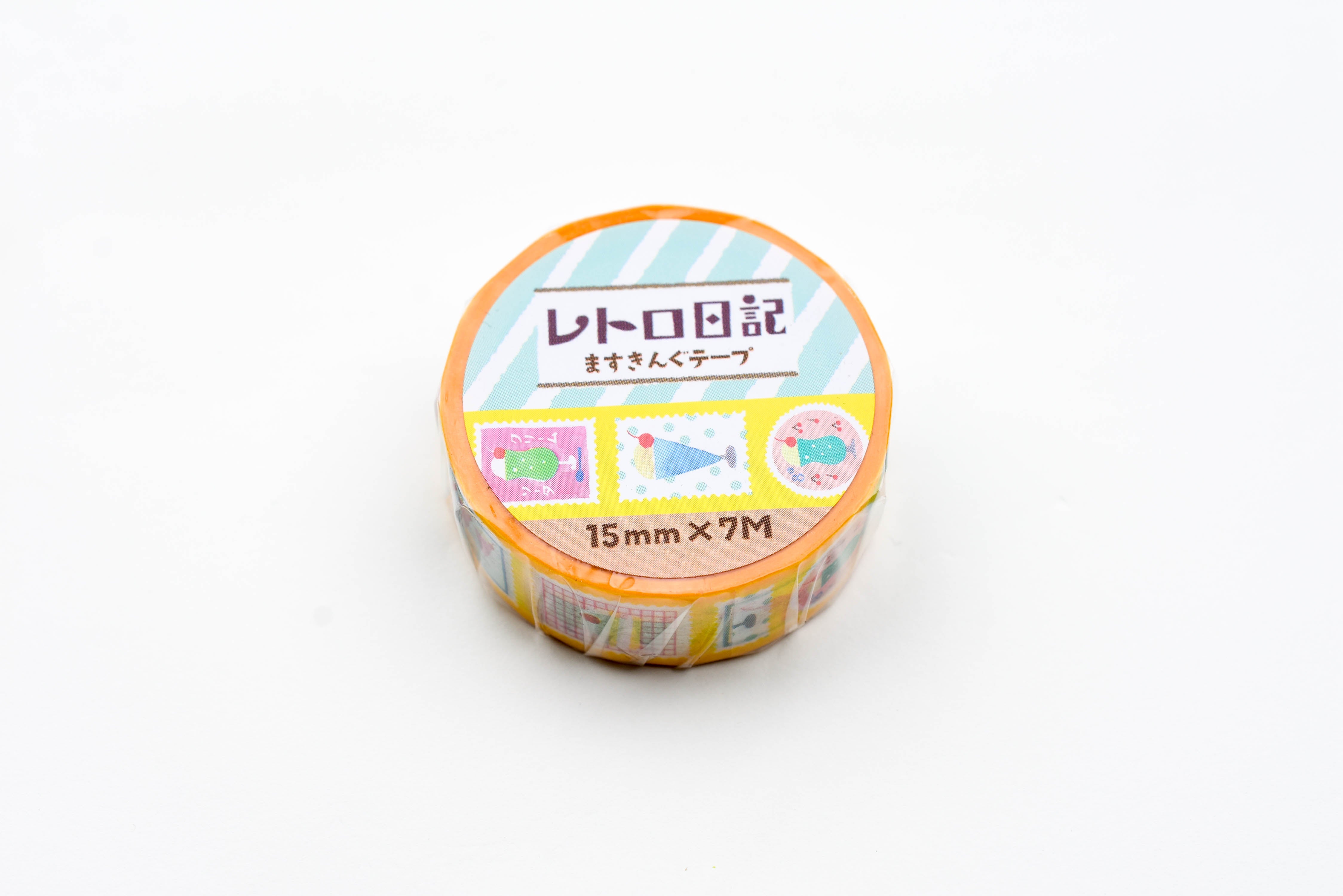 Furukawa Paper Retro Diary Washi Tape - Soda Stamps