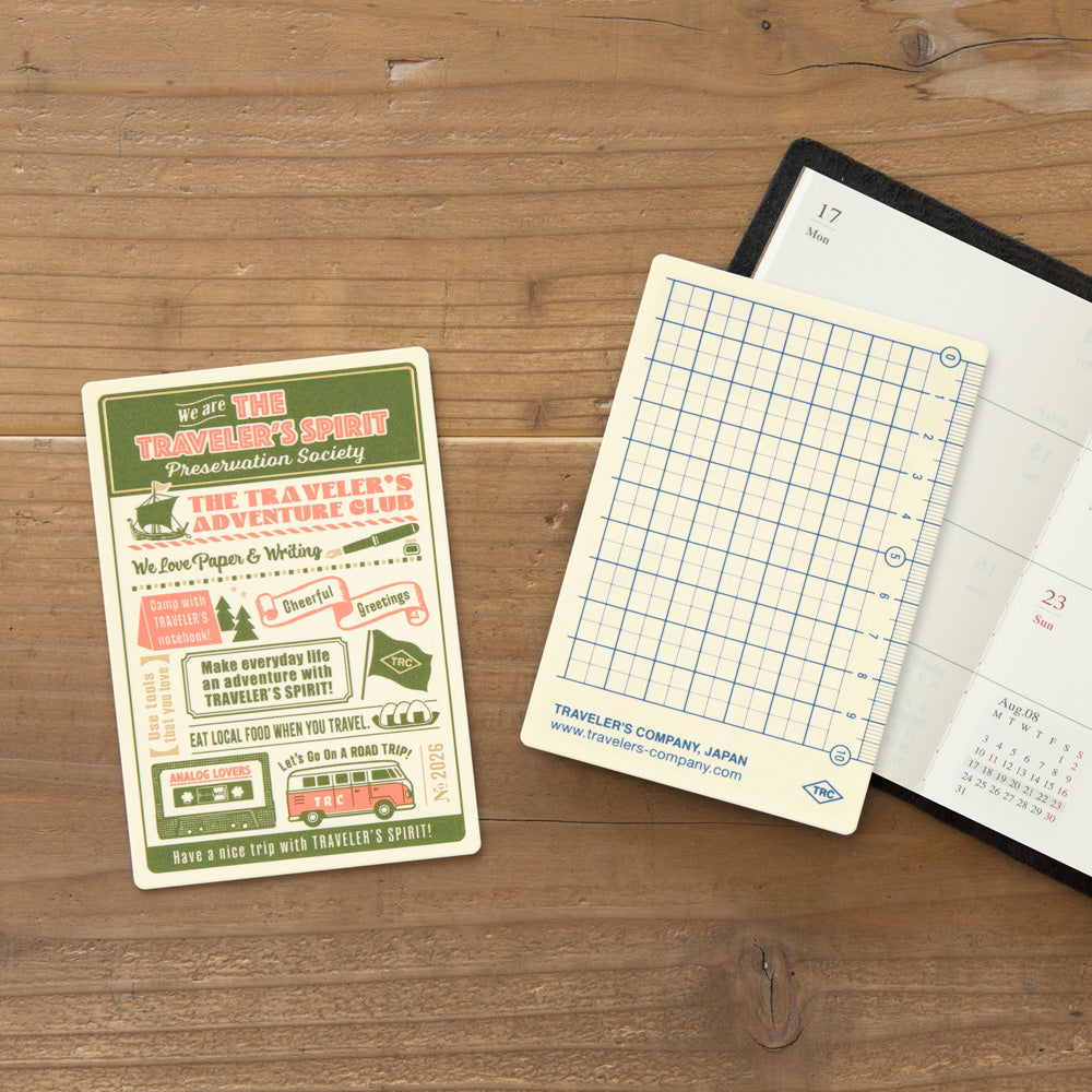 TRAVELER'S Notebook Passport Size Underlay 2026
