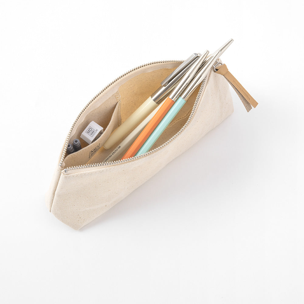 Midori Pen Case - Kurashiki Canvas with Gusset