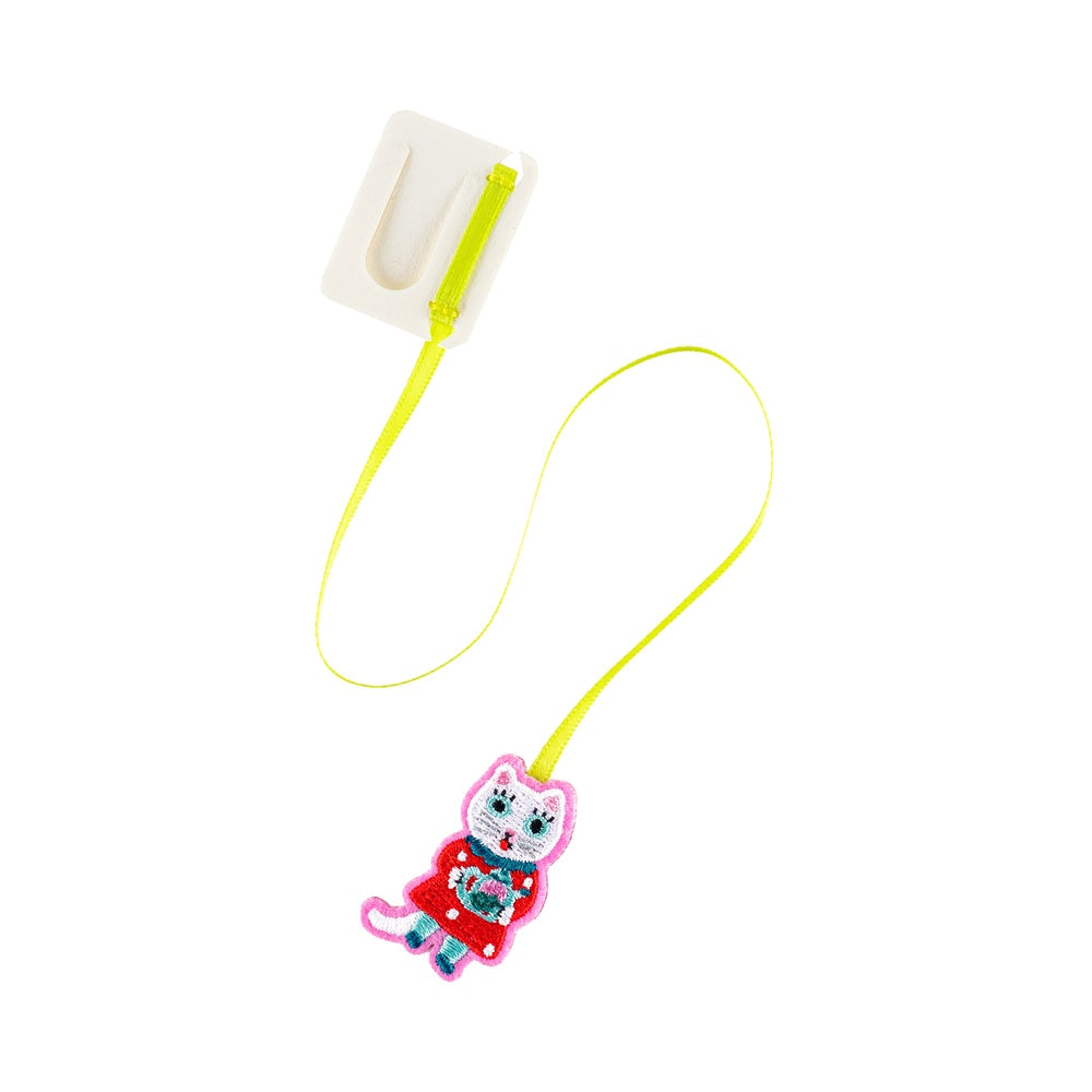 Hobonichi 2026 - Yumi Kitagishi: Embroidered Bookmark - White Cat