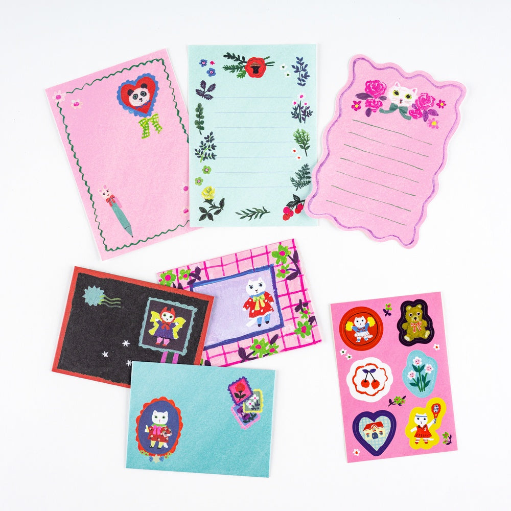 Hobonichi 2026 - Yumi Kitagishi: White Cat’s Mini Letter Set