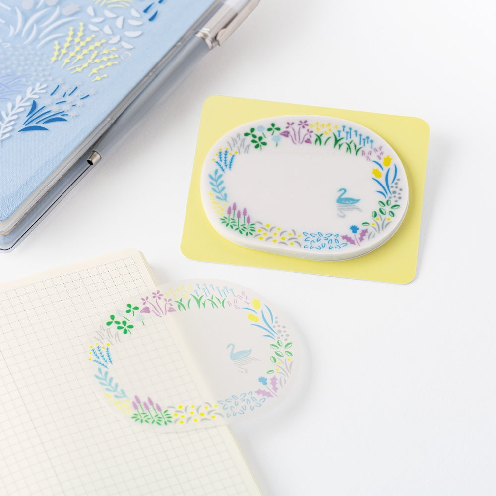 Hobonichi 2026 See-Through Sticky Notes - Yuri Sanae: Forest Lake - 2026
