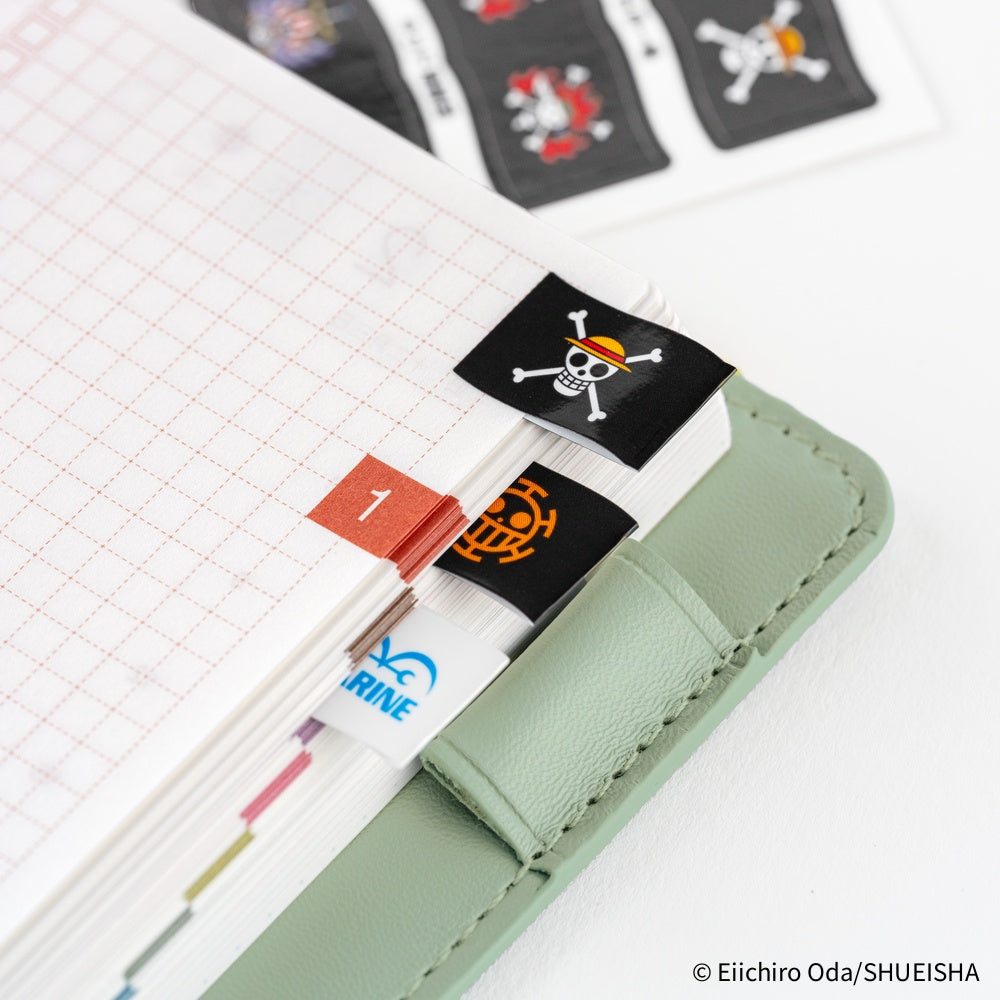 Hobonichi 2026 ONE PIECE magazine: Pirate Flag Index Stickers
