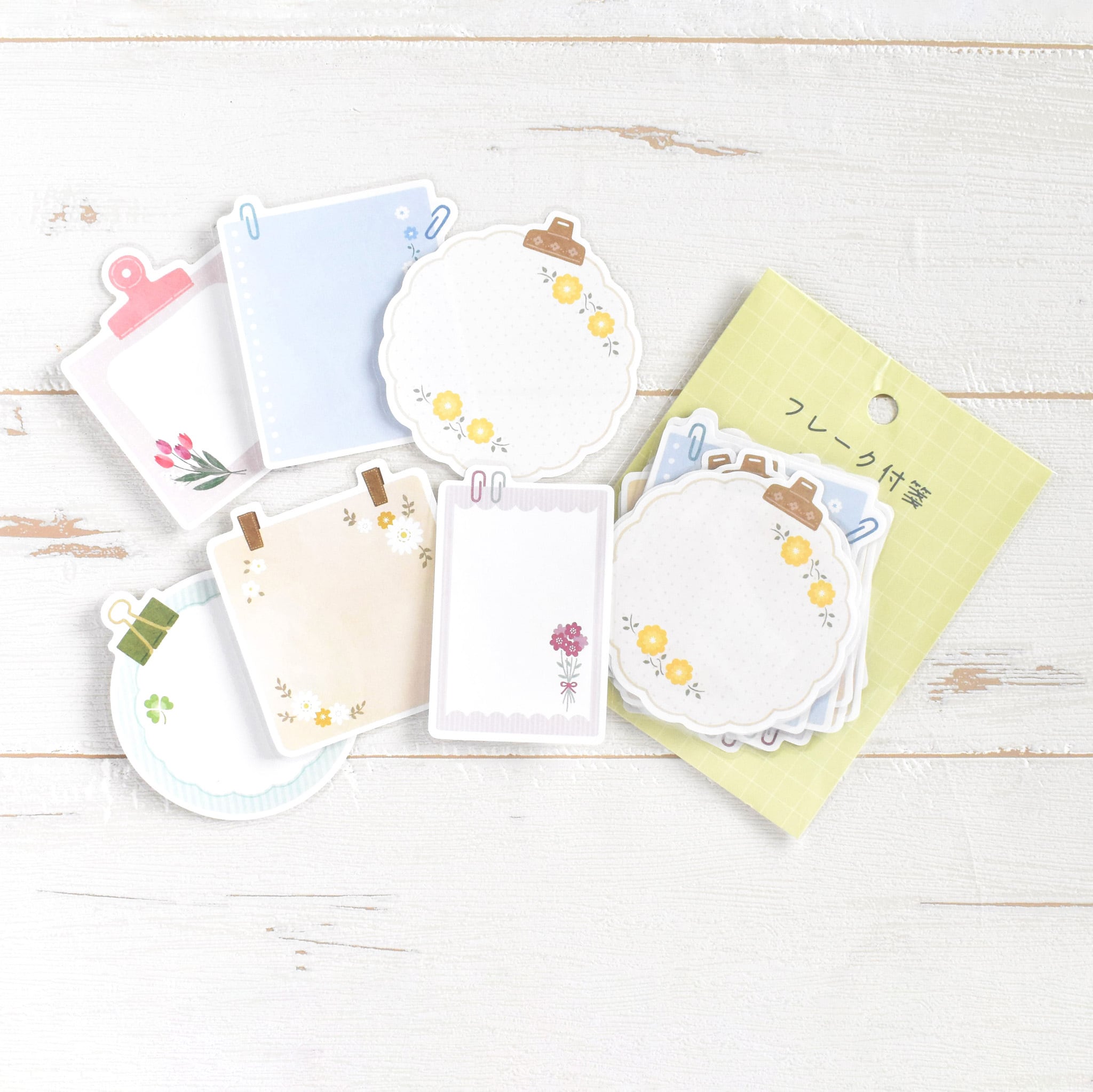 Papier Platz Flake Sticky Notes - Flower