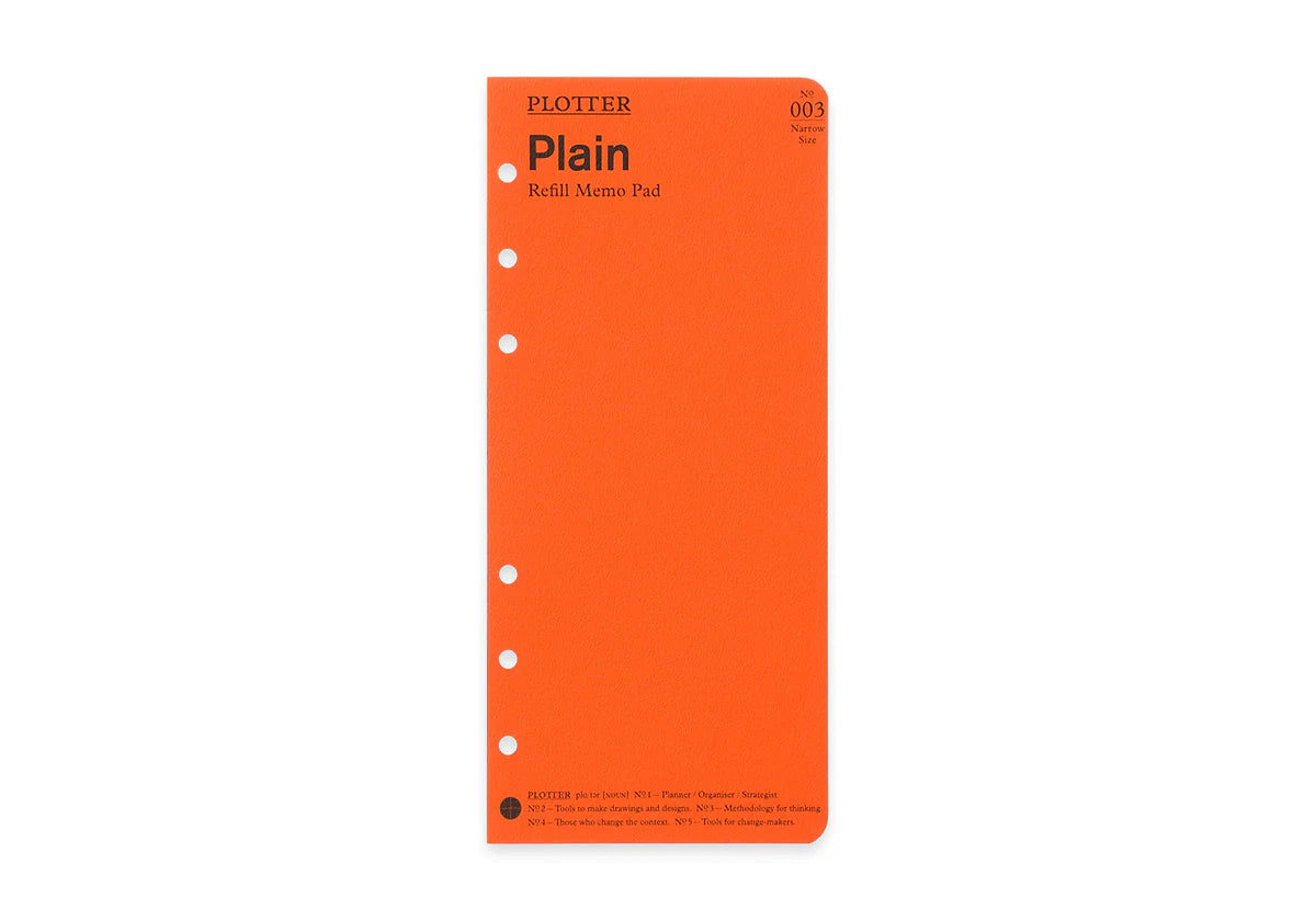 PLOTTER Refill Memo Pad - Narrow Size