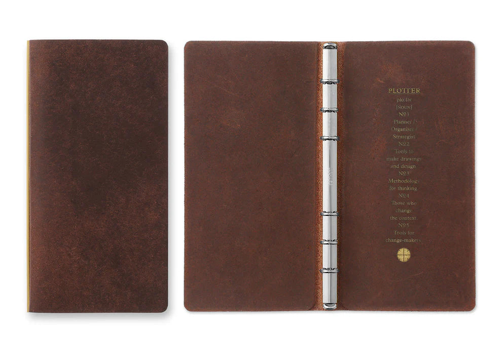 PLOTTER - Pueblo 6-Ring Leather Binder - Narrow Size