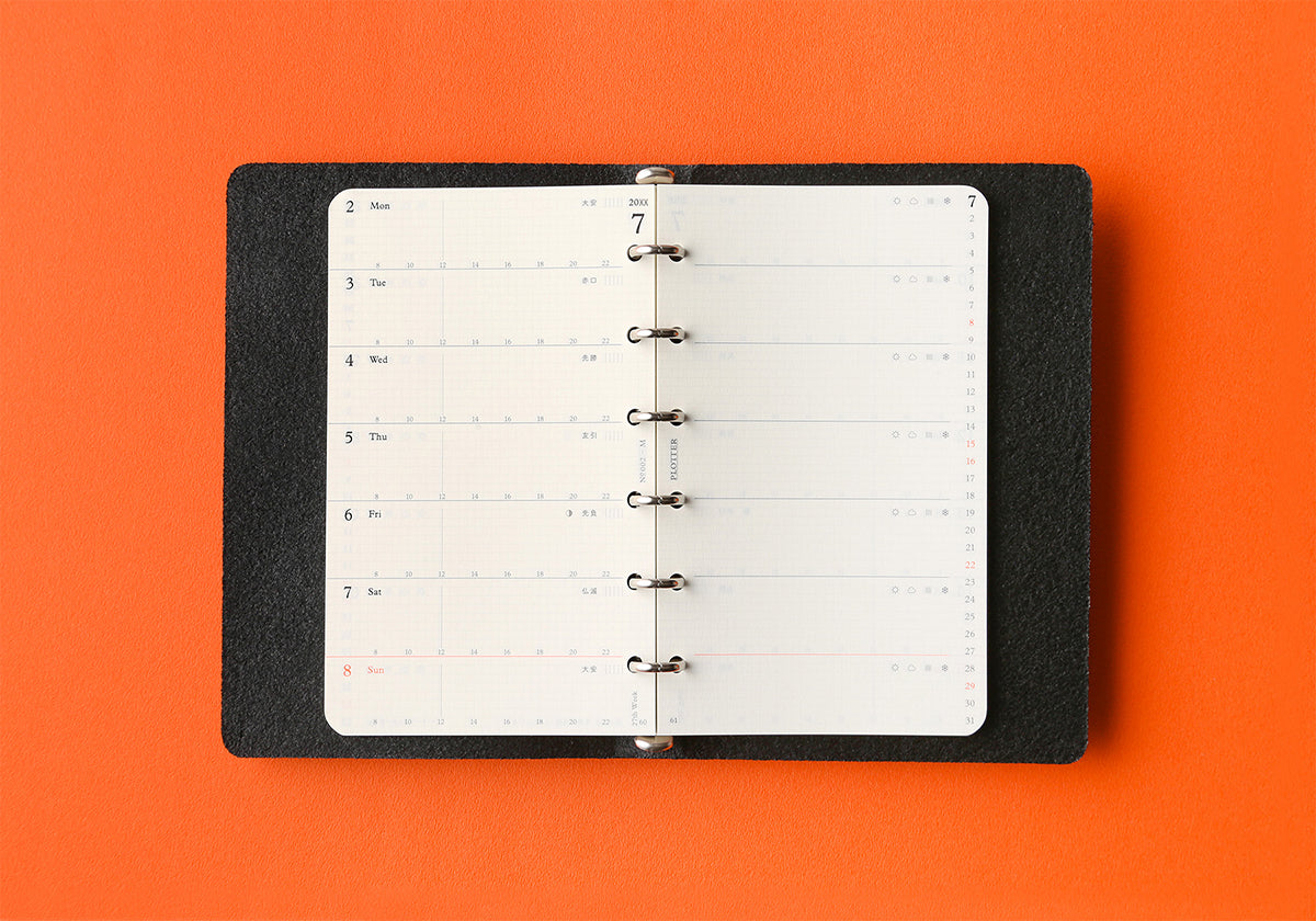 PLOTTER Schedule Refill 2026 - Weekly - Mini Size