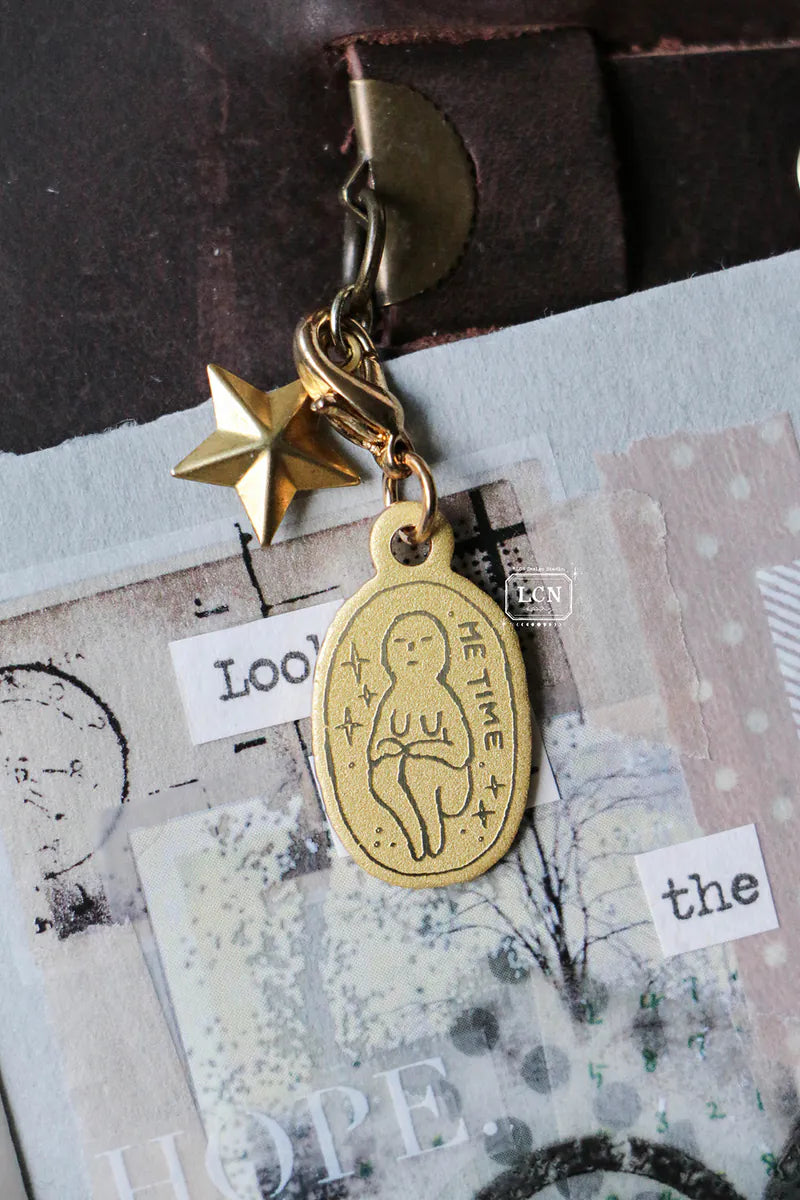 LCN Brass Charm - Me Time