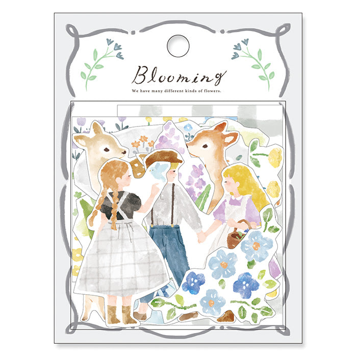 Mind Wave - Blooming Flake Sticker - Gray Fawn
