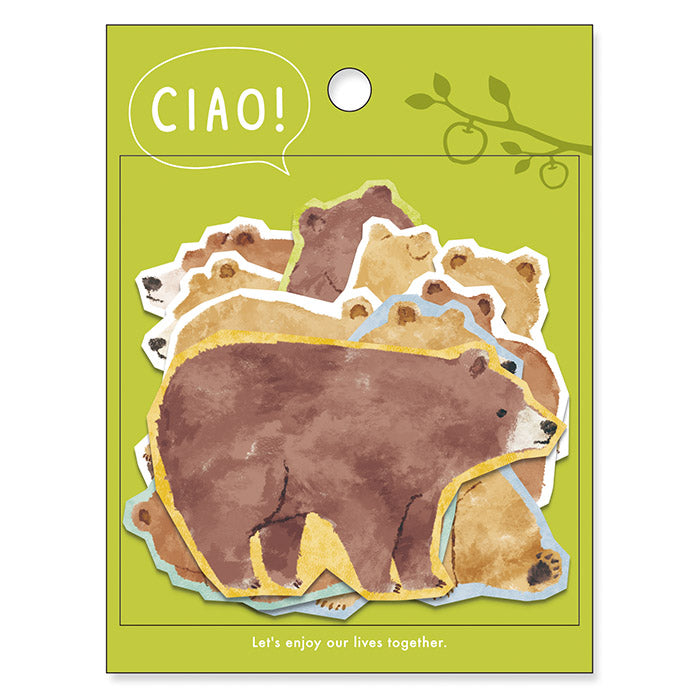 Mind Wave Flake Sticker - Ciao - Bear