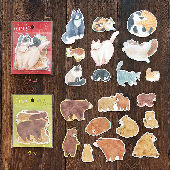 Mind Wave Flake Sticker - Ciao - Bear
