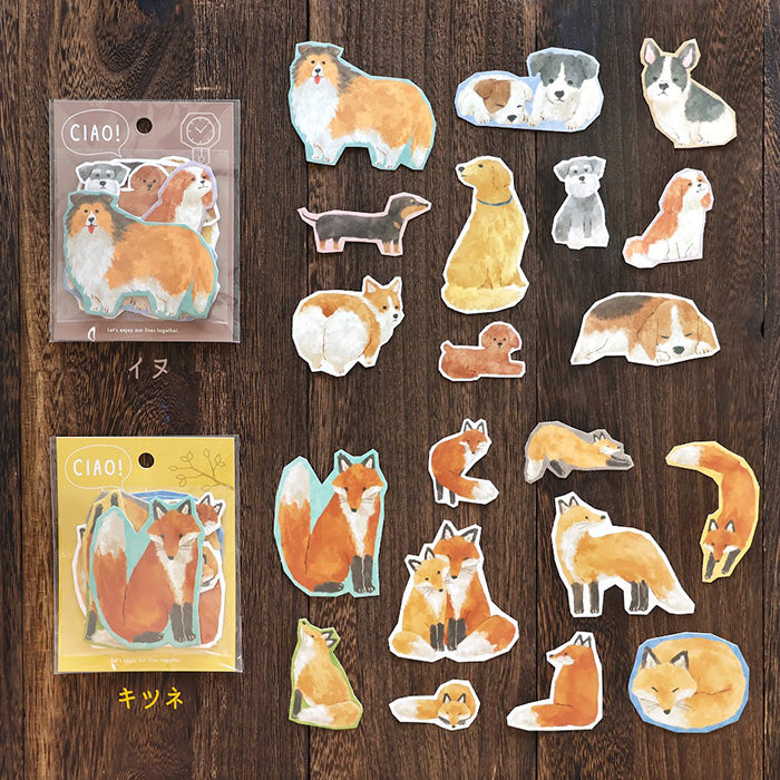 Mind Wave Flake Sticker - Ciao - Fox