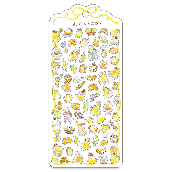 Mind Wave - Watashi to Kobito Sticker Sheet - Yellow