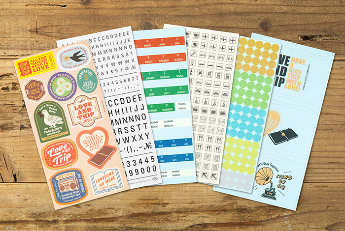TRAVELER'S Notebook Customized Sticker Set for 2025 Diary