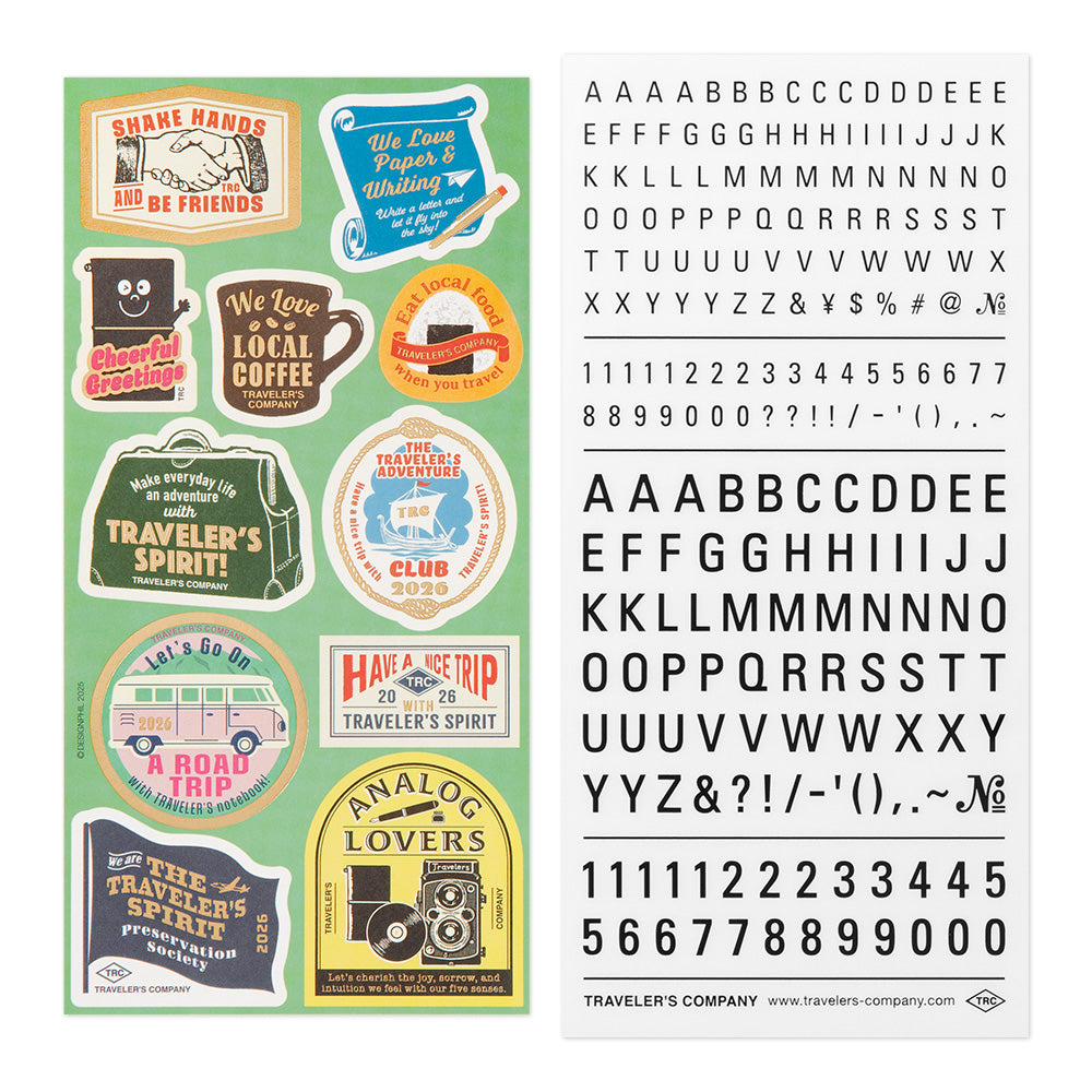 TRAVELER'S Notebook Customized Sticker Set for 2026 Diary