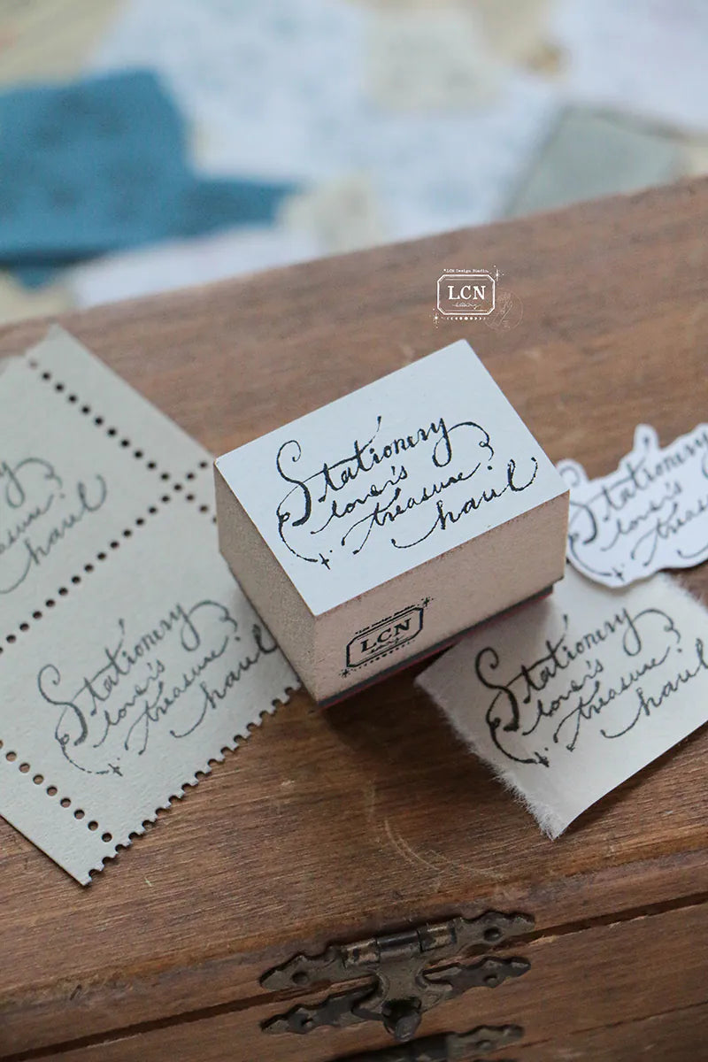 LCN Wooden Rubber Stamp - Treasure Haul