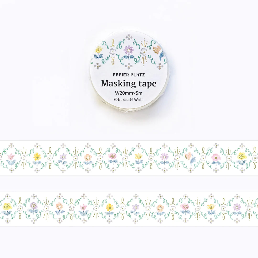 Papier Platz x Nakauchi Waka - Flower Bloom Masking Tape
