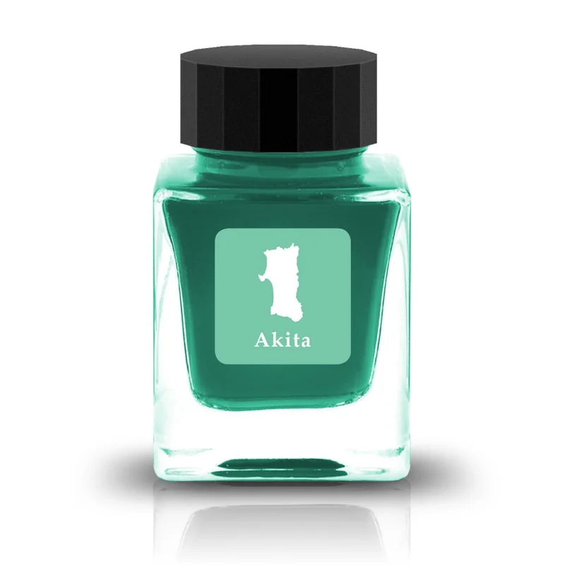 Tono & Lims Ink Bottle - Prefecture - Akita - Expectation - Bevelled Glass - 30ml