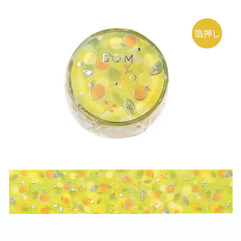 BGM Washi Tape -  Dreaming Landscape - Mandarin Orange