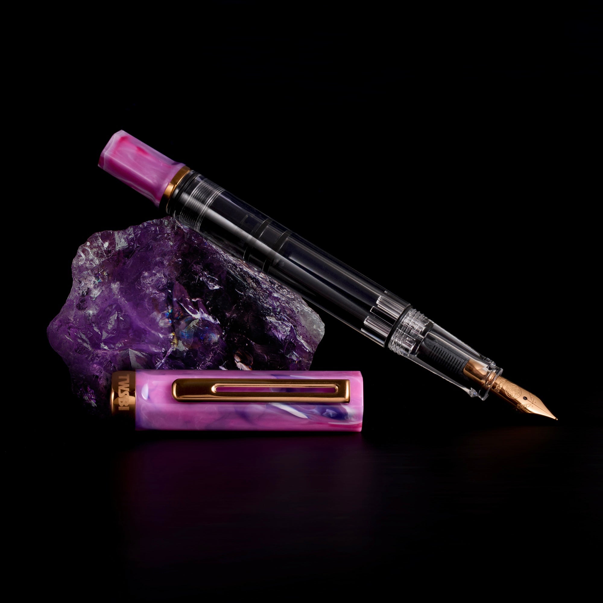 TWSBI ECO Fountain Pen - Fluorite Purple Bronze Trim (Pre-Order Starts May 27; Ships May 29)