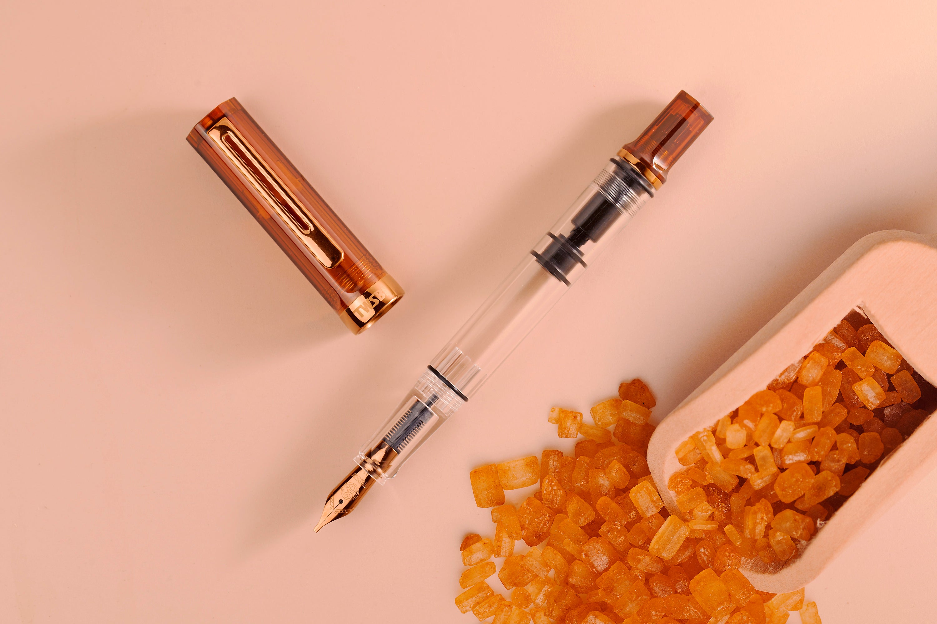 TWSBI ECO Fountain Pen - Root Beer Bronze Trim