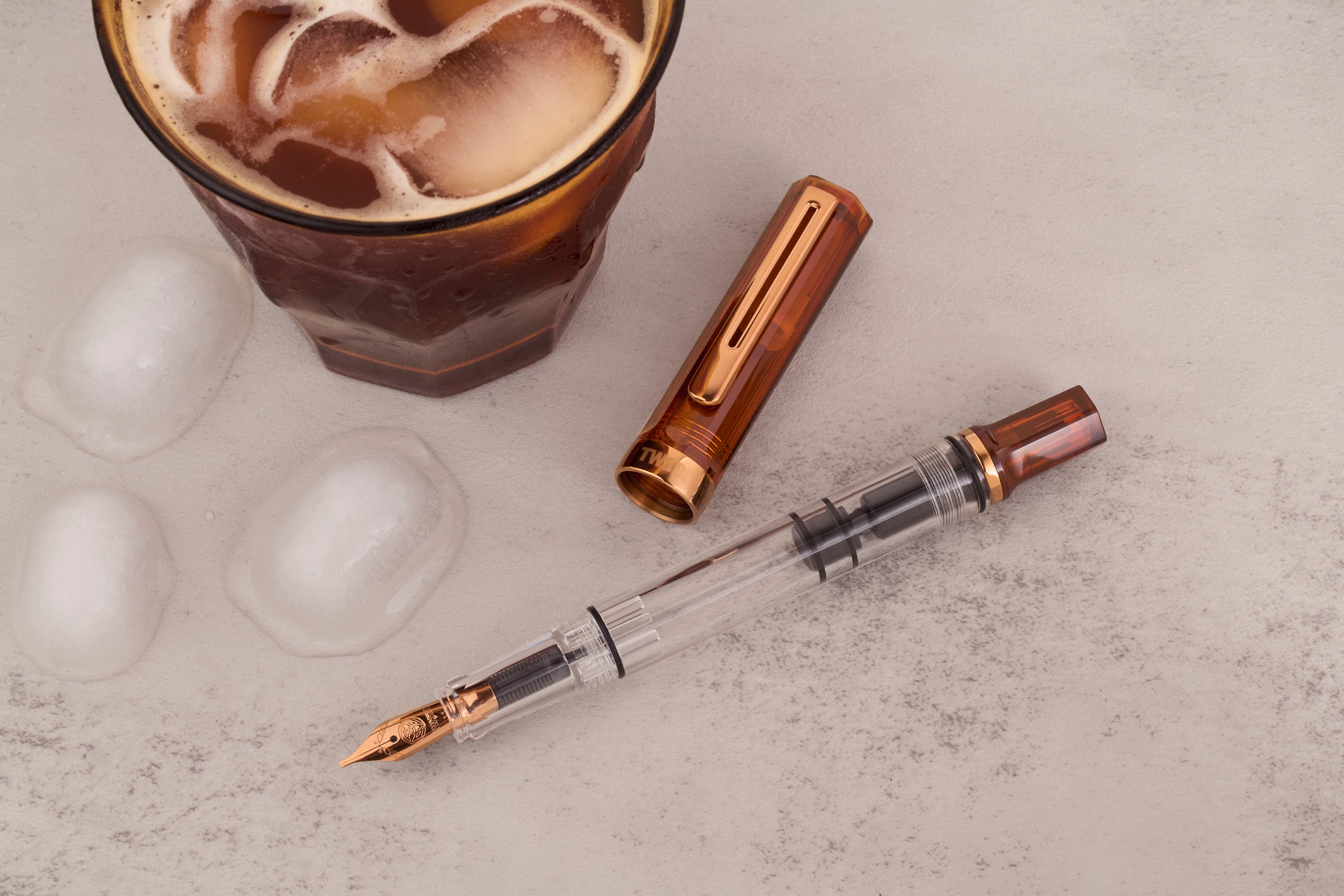 TWSBI ECO Fountain Pen - Root Beer Bronze Trim