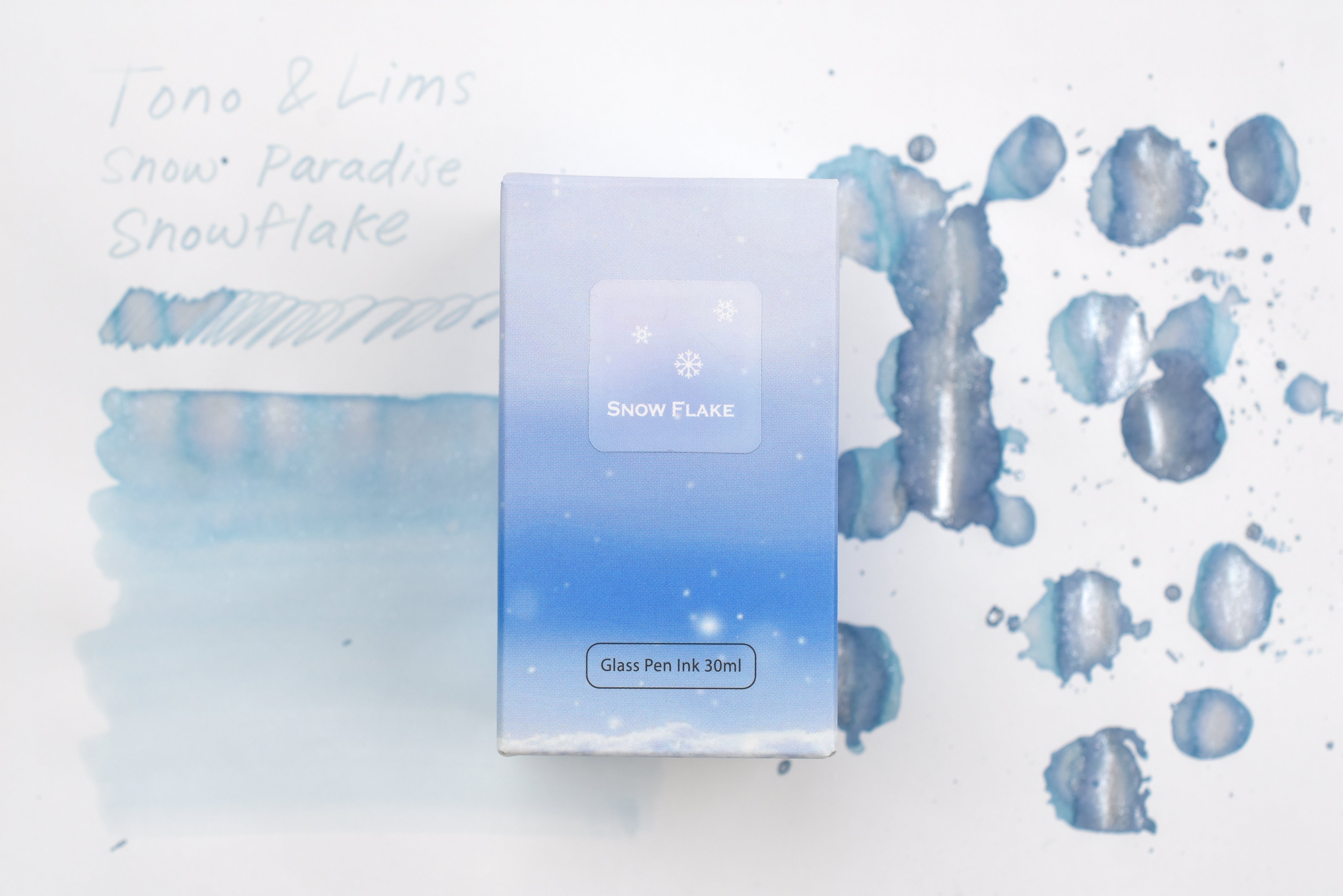 Tono & Lims Ink Bottle - Snow Paradise - Snow Flake - 30ml
