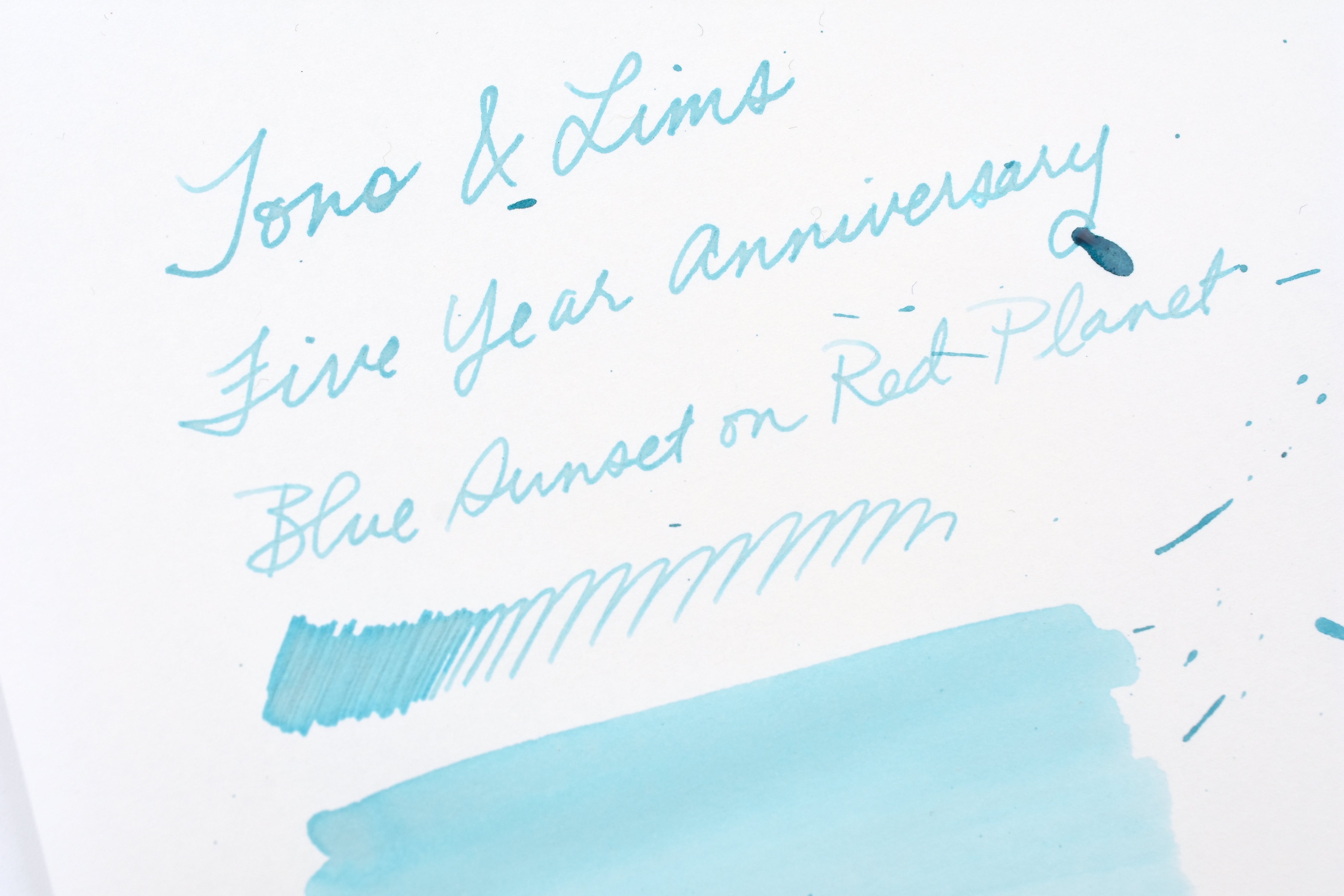 Tono & Lims Ink Bottle - Five Year Anniversary - Blue Sunset on Red Planet - 30ml