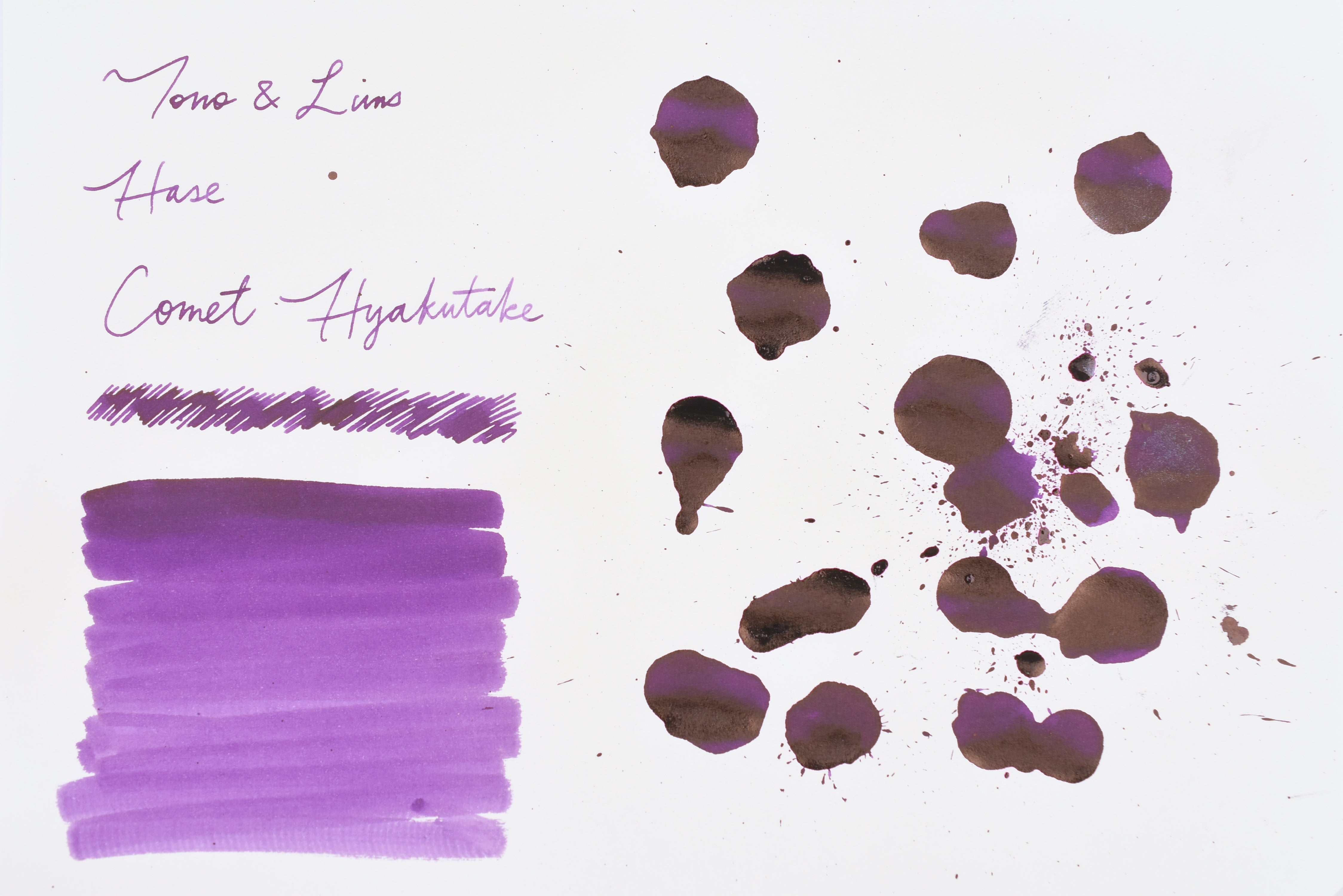 Tono & Lims Glass Pen Ink Bottle - Crystal Line - HASE - Comet Hyakutake - 30ml