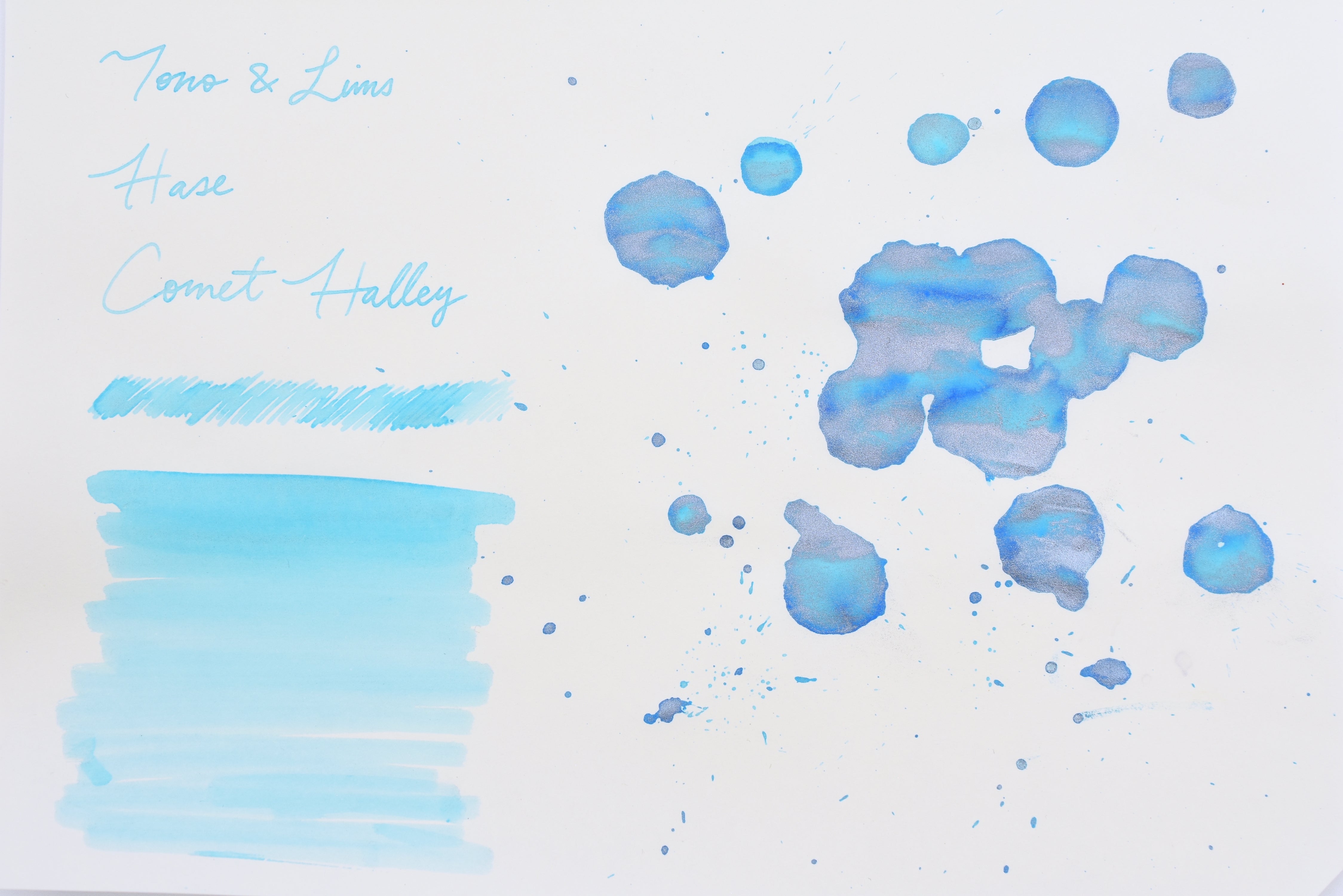 Tono & Lims Glass Pen Ink Bottle - Crystal Line - HASE - Comet Halley - 30ml