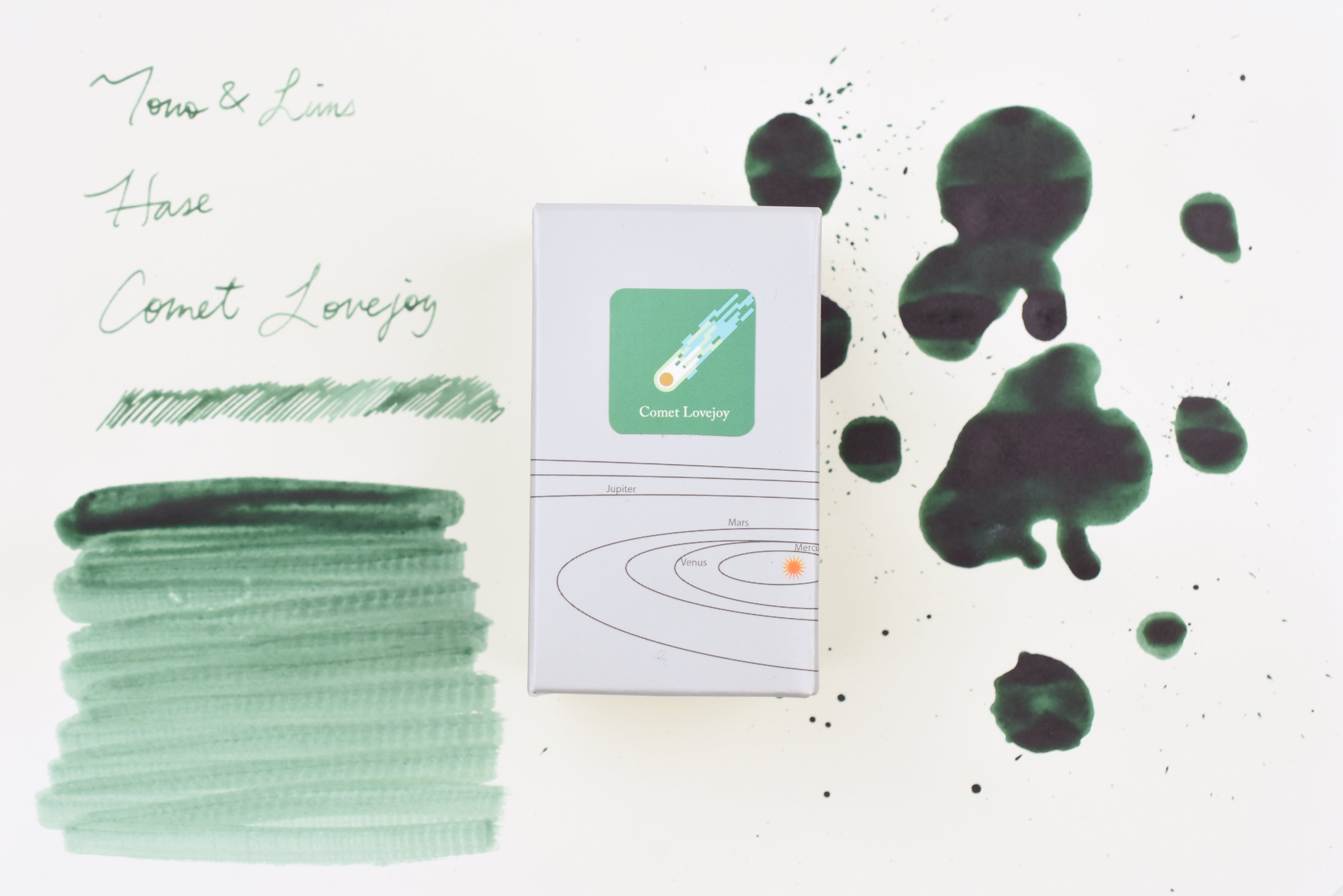 Tono & Lims Glass Pen Ink Bottle - Crystal Line - HASE - Comet Lovejoy - 30ml