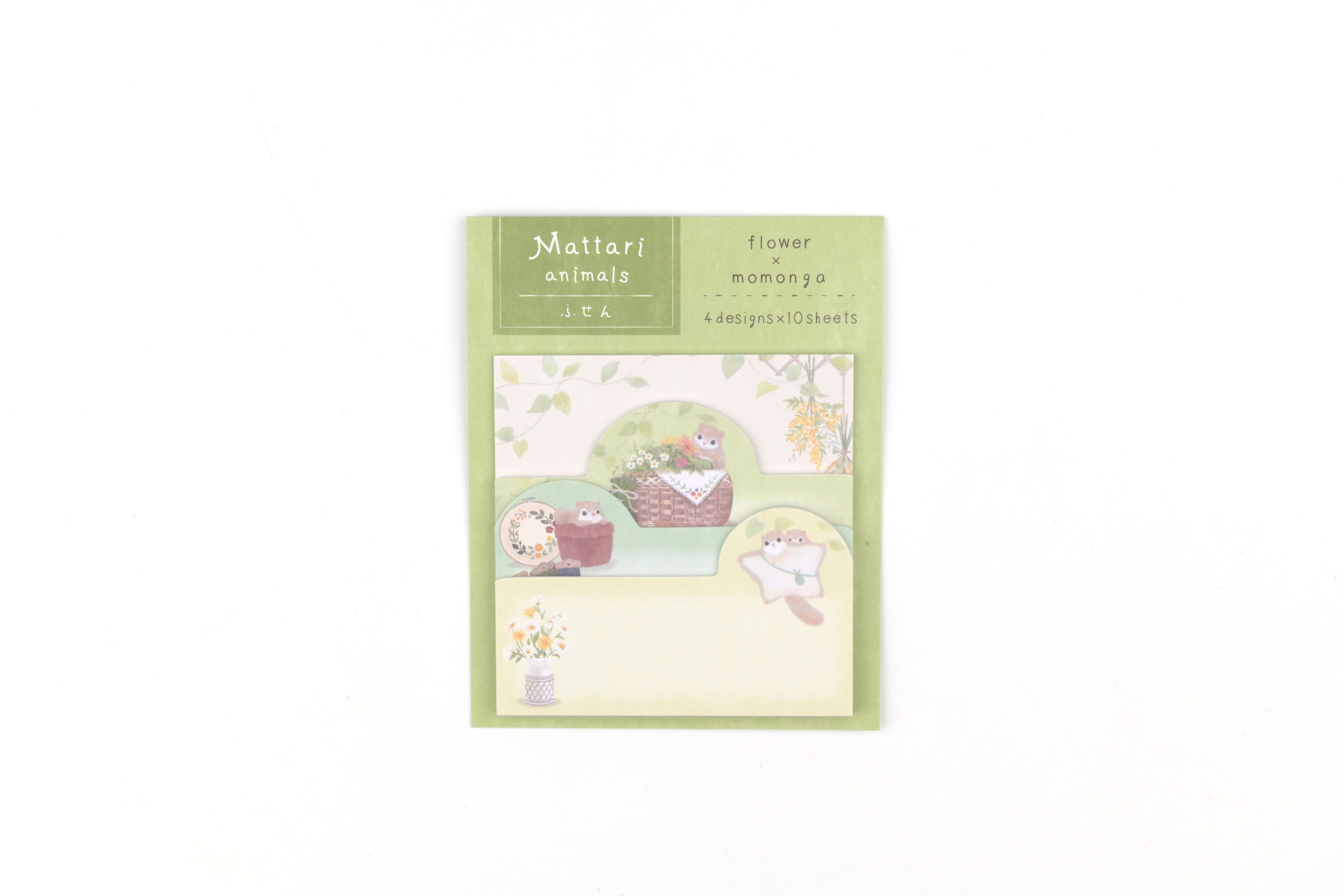 NB Sticky Notes - Mattari Animals - Day - Flower x Flying Squirrel