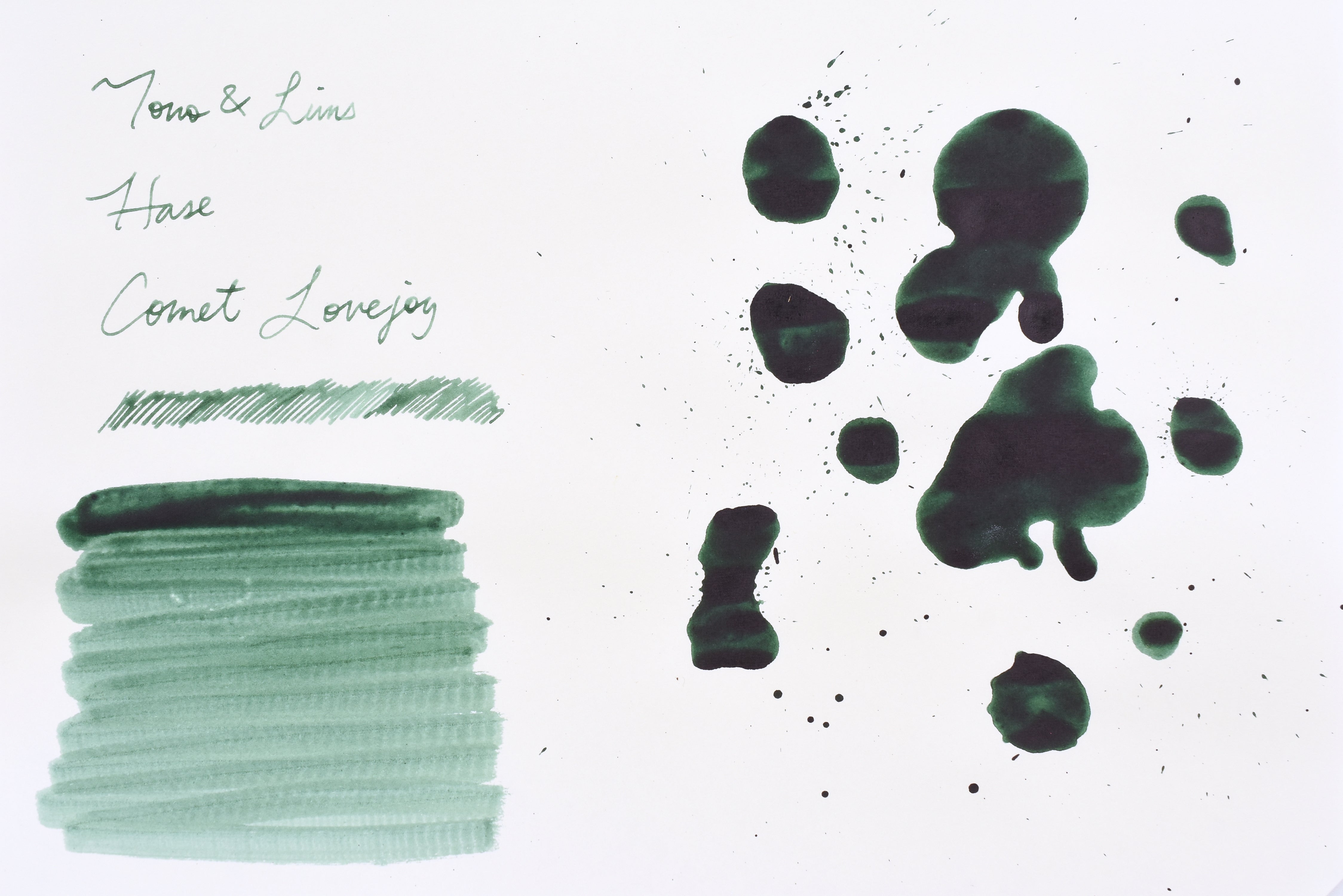 Tono & Lims Glass Pen Ink Bottle - Crystal Line - HASE - Comet Lovejoy - 30ml