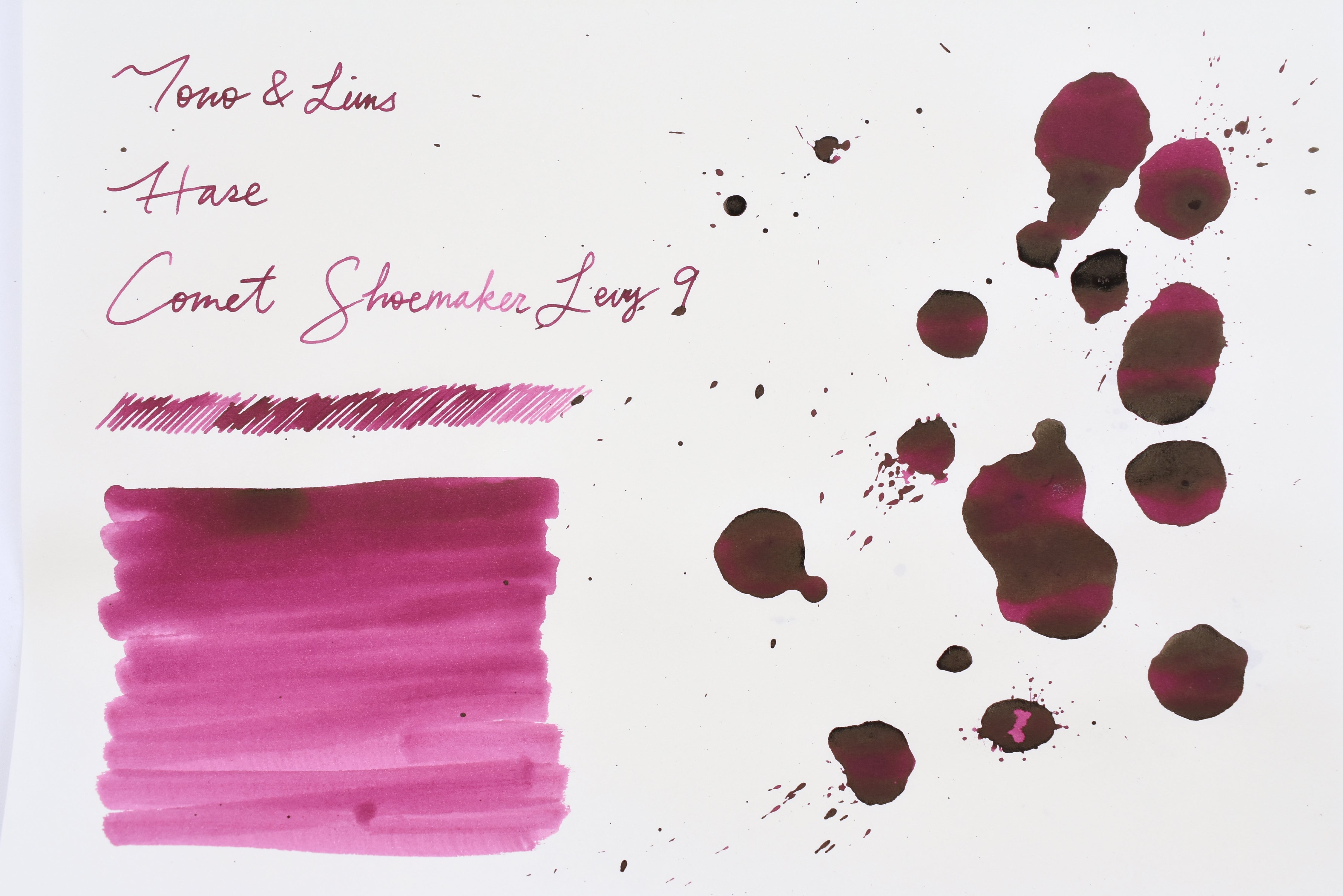 Tono & Lims Glass Pen Ink Bottle - Crystal Line - HASE - Comet Shoemaker-Levy 9 - 30ml
