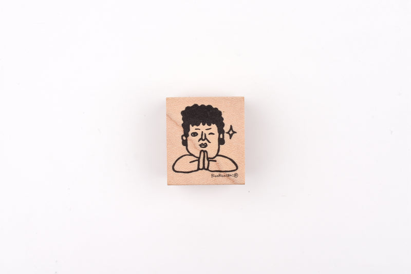RiraRira Wooden Rubber Stamp - Seki-san's Request