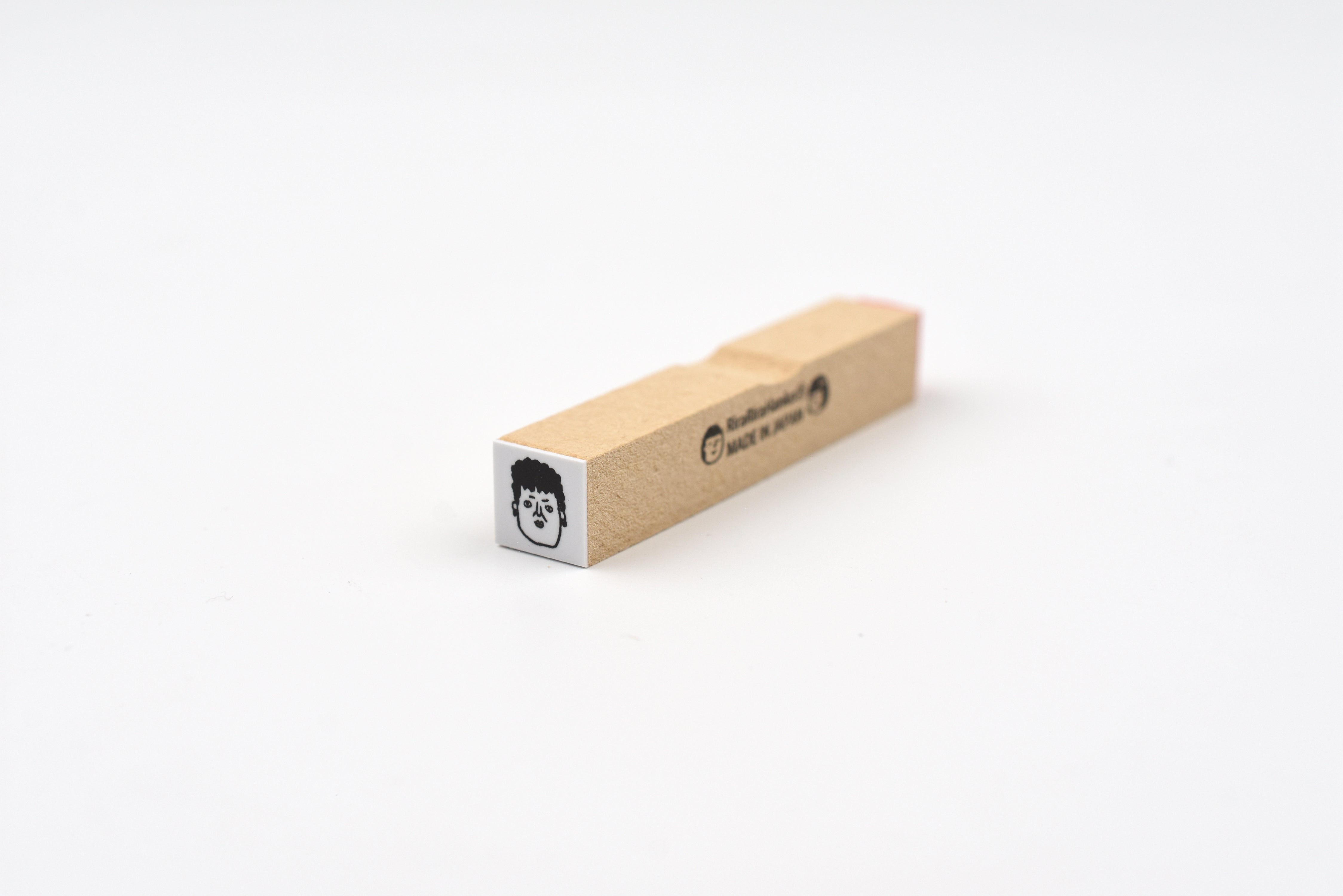 RiraRira Wooden Rubber Stamp - Seki-san's Face