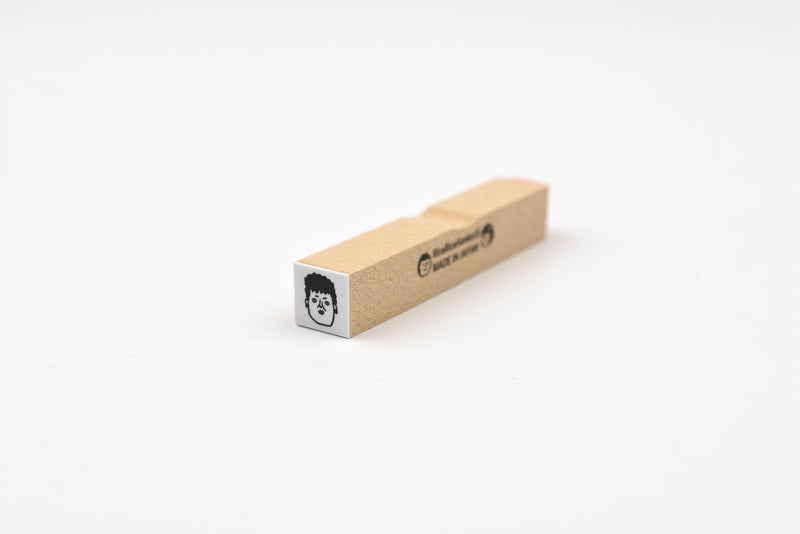 RiraRira Wooden Rubber Stamp - Seki-san's Face