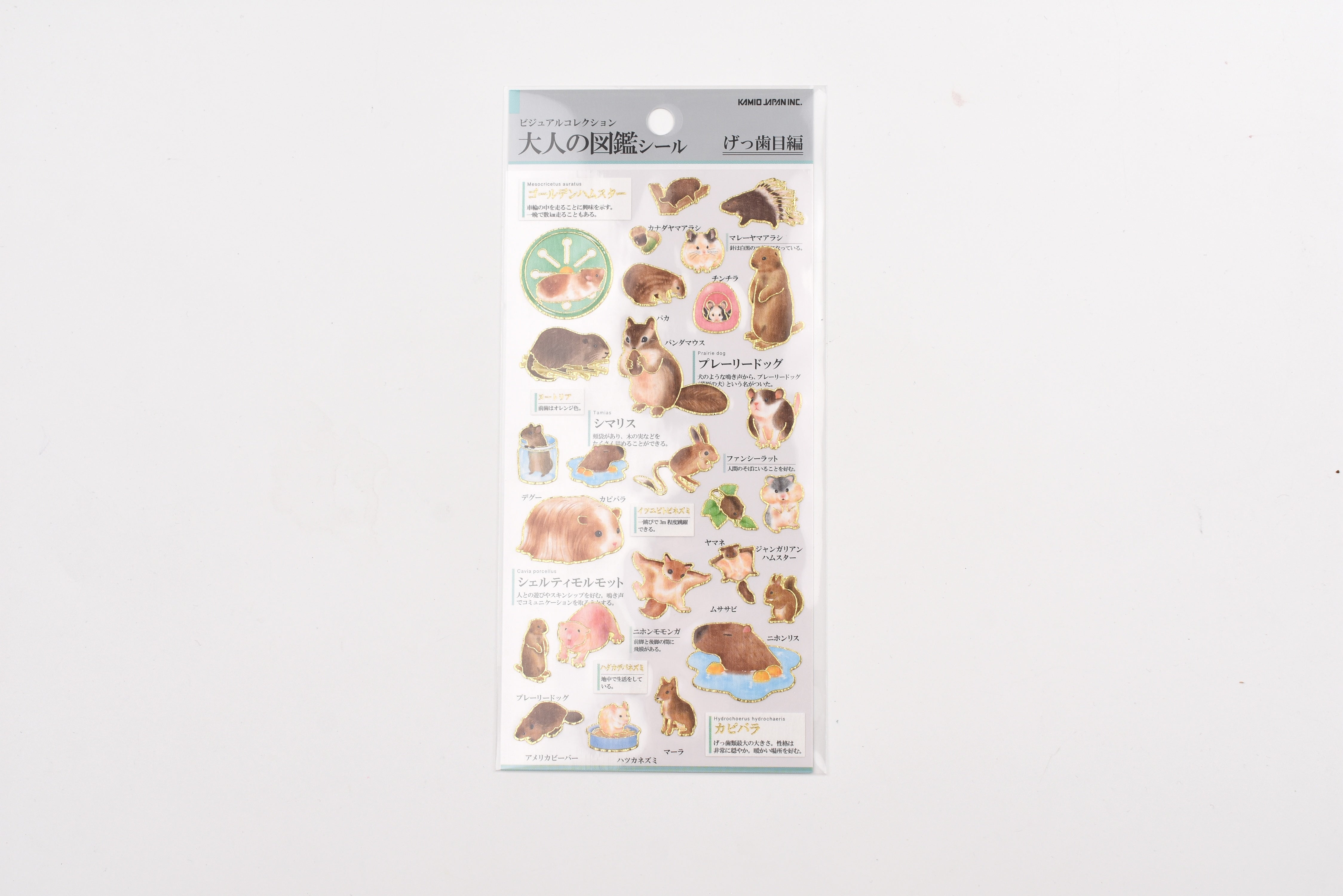 Kamio Adult Illustrated Picture Book Stickers - Rodents