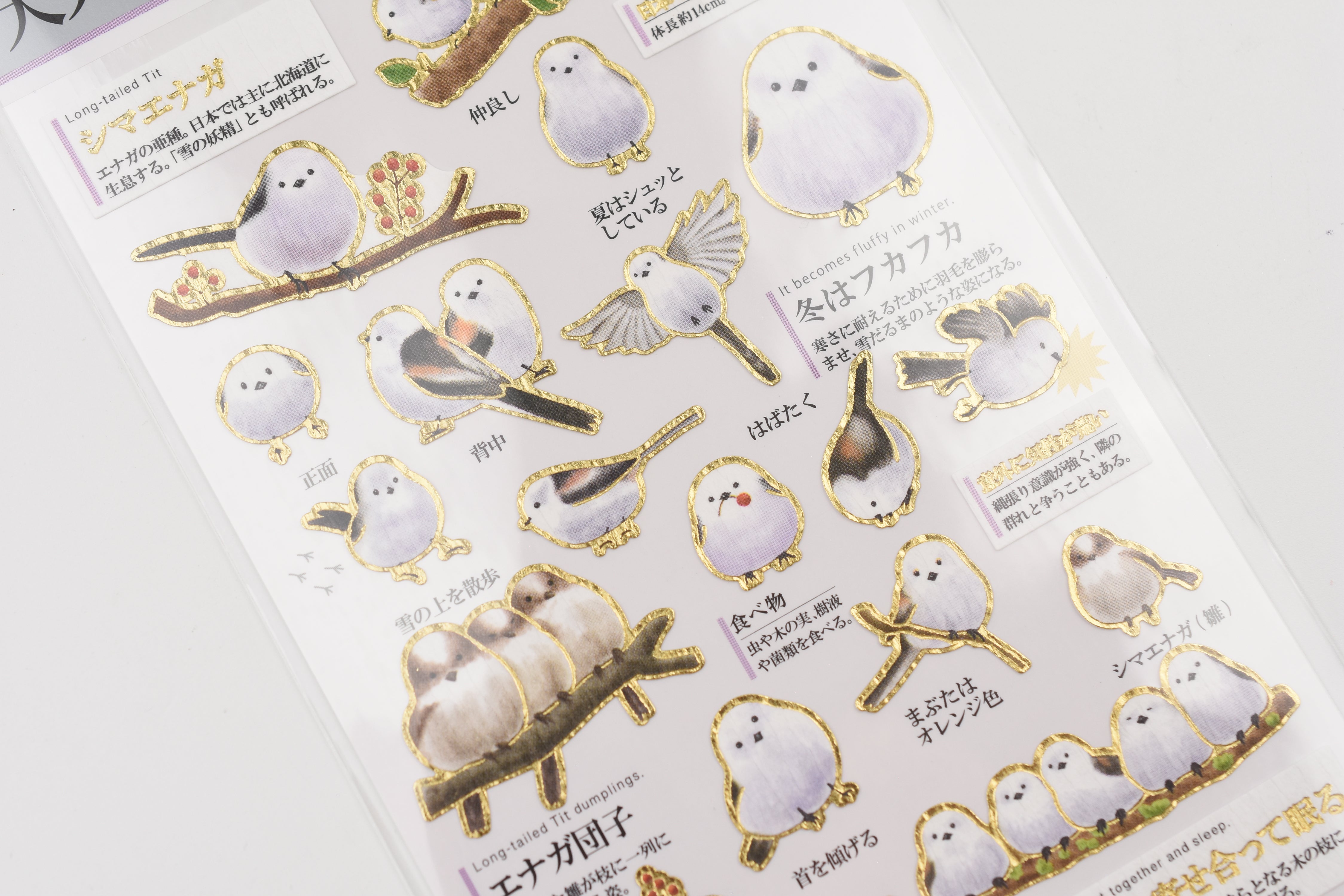 Kamio Adult Illustrated Picture Book Stickers - Shimaenaga