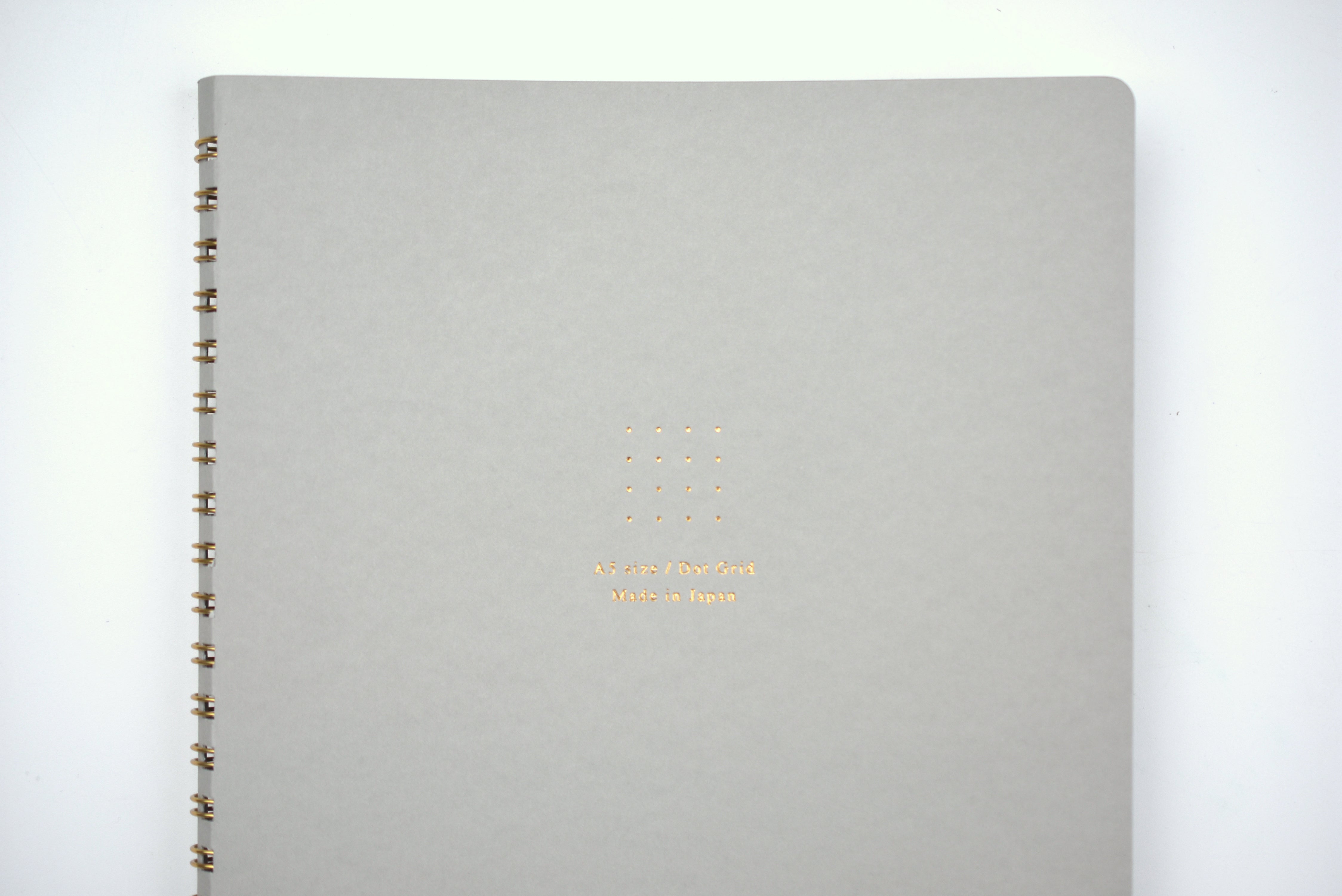 Midori Ring Notebook Soft Color - A5 - Dot Grid - Grey