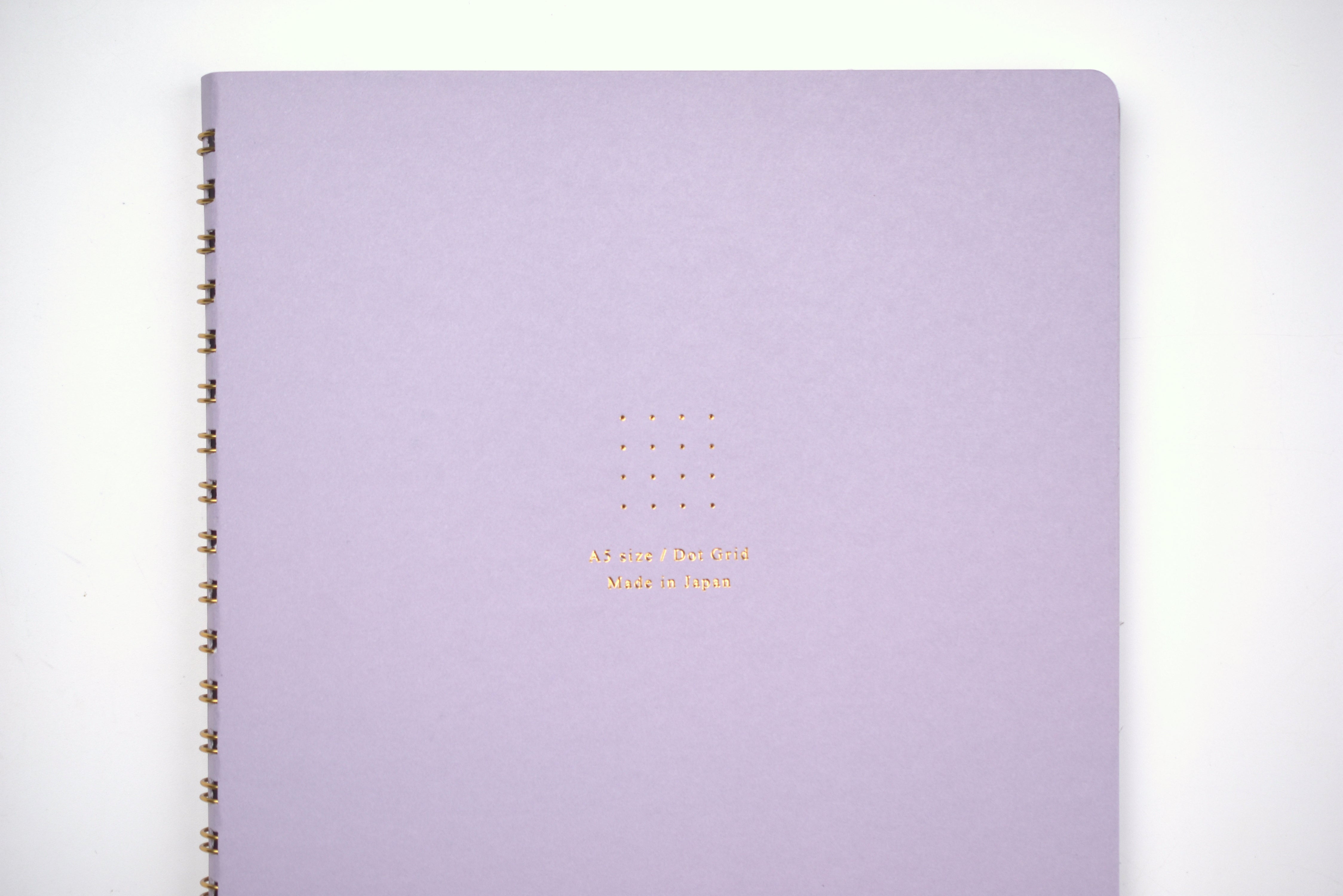 Midori Ring Notebook Soft Color - A5 - Dot Grid - Purple