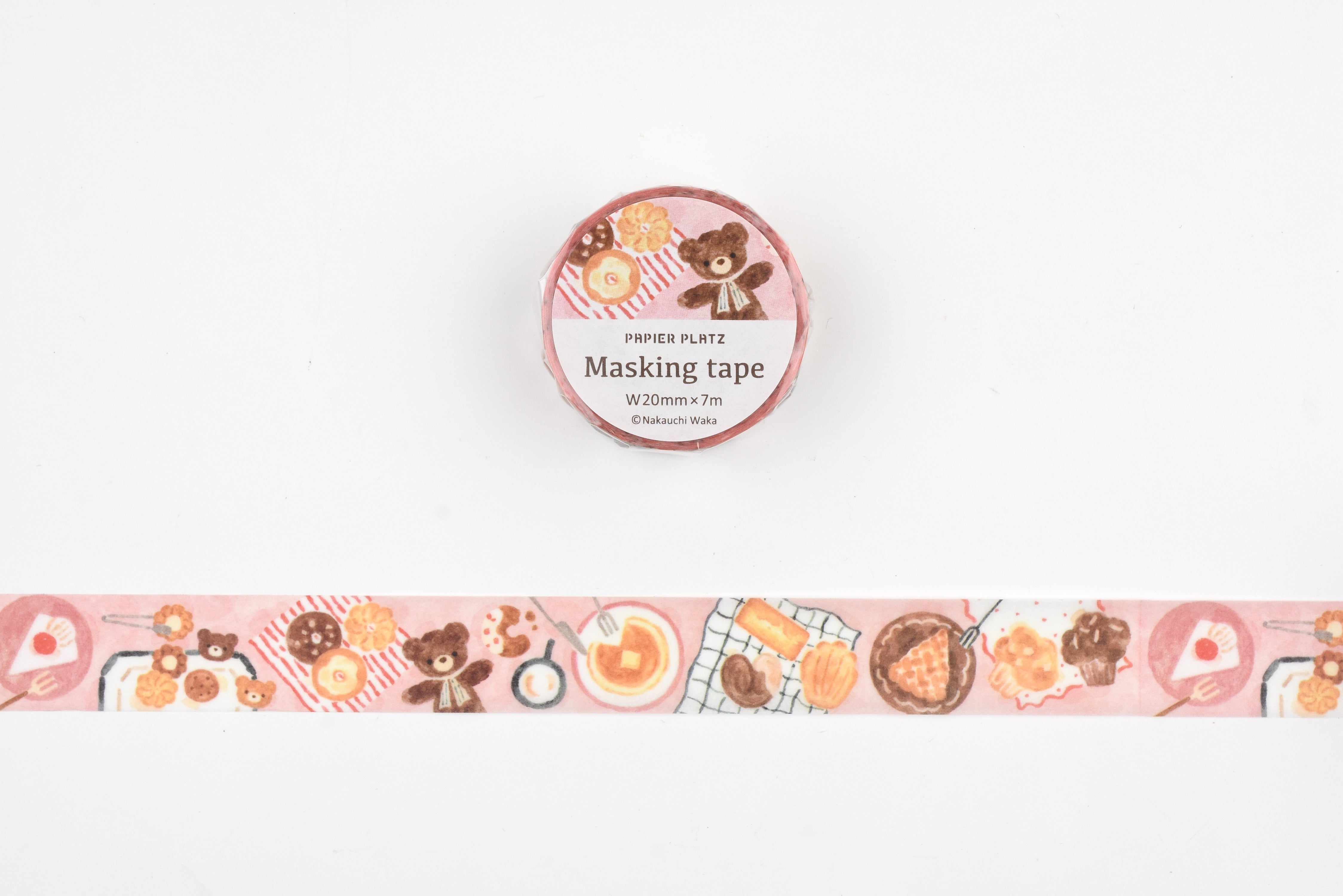 Papier Platz x Nakauchi Waka Masking Tape - Bear and Sweets