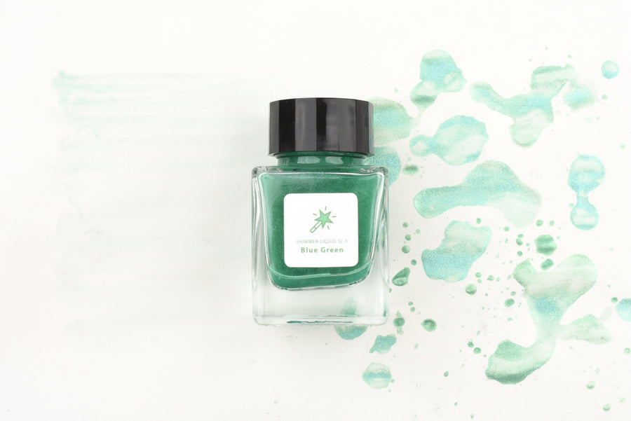Tono & Lims Ink Bottle - Producer - Shimmer Liquid - SL-5 Blue Green - 30ml
